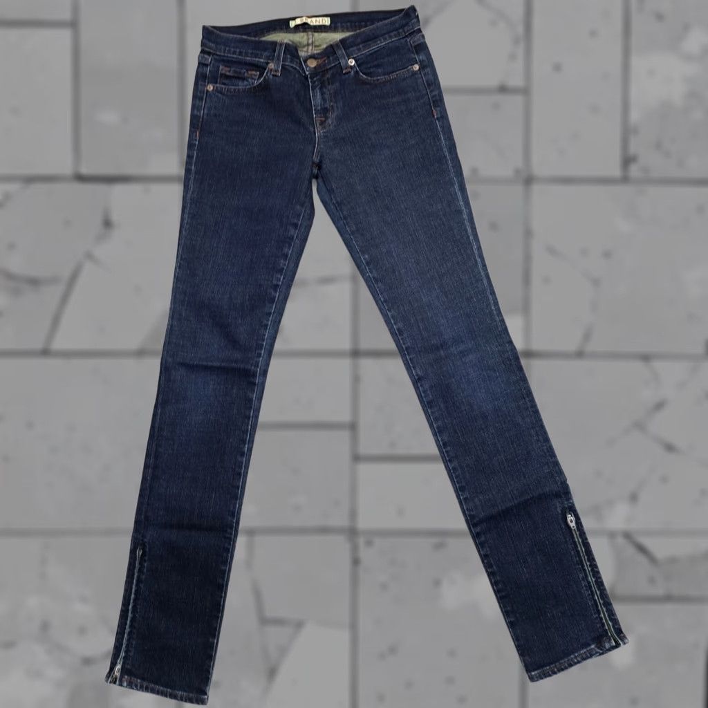J Brand J. Brand Women's Jeans 27 Blue Ankle Zippers Skinny The Deal Made in USA Shirt? Size 27" / US 4 / IT 40 - 1 Thumbnail