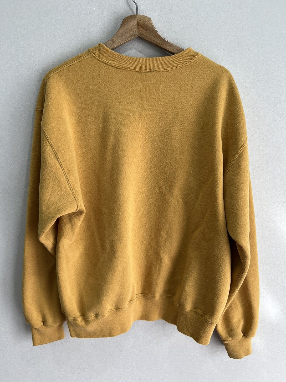 Russell Athletic Vintage 90s Russell Athletic Blank sweater crewneck yellow Size US L / EU 52-54 / 3 - 2 Thumbnail