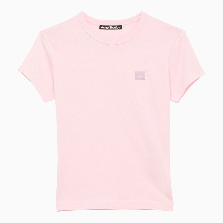 image of Acne Studios O1D2Blof01223 T-Shirt In Pink, Women's (Size Medium)