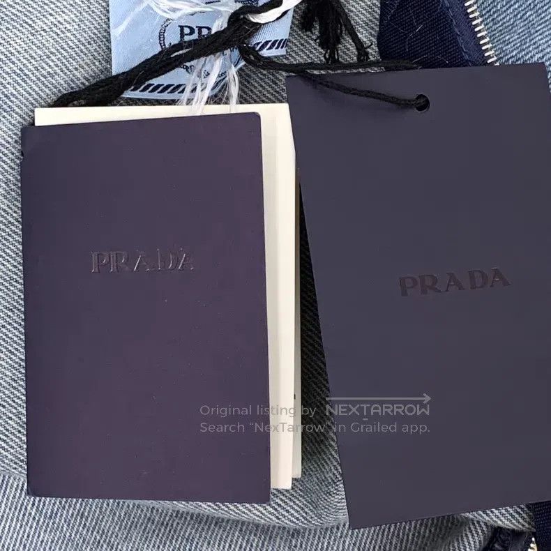 Prada Prada Light blue triangle cotton round-neck short-sleeved Size XXS / US 00 / IT 34 - 9 Thumbnail