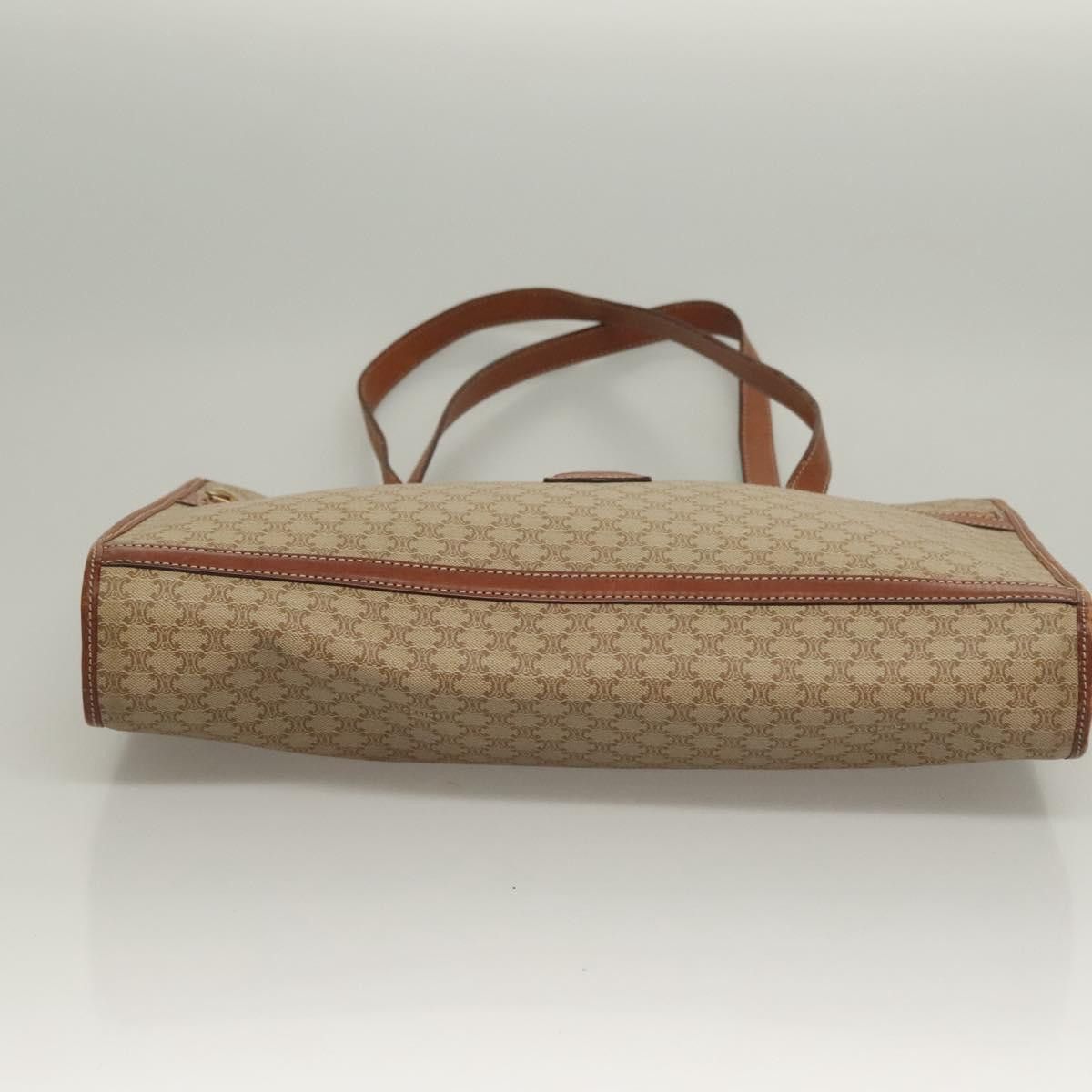 Celine CELINE Macadam Canvas Tote Bag Beige Gold Size ONE SIZE - 9 Thumbnail