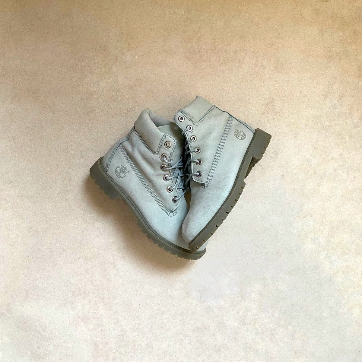 Timberland × Vintage BABY BLUE TIMBERLAND BOOTS Size US 5 / EU 37 - 2 Thumbnail
