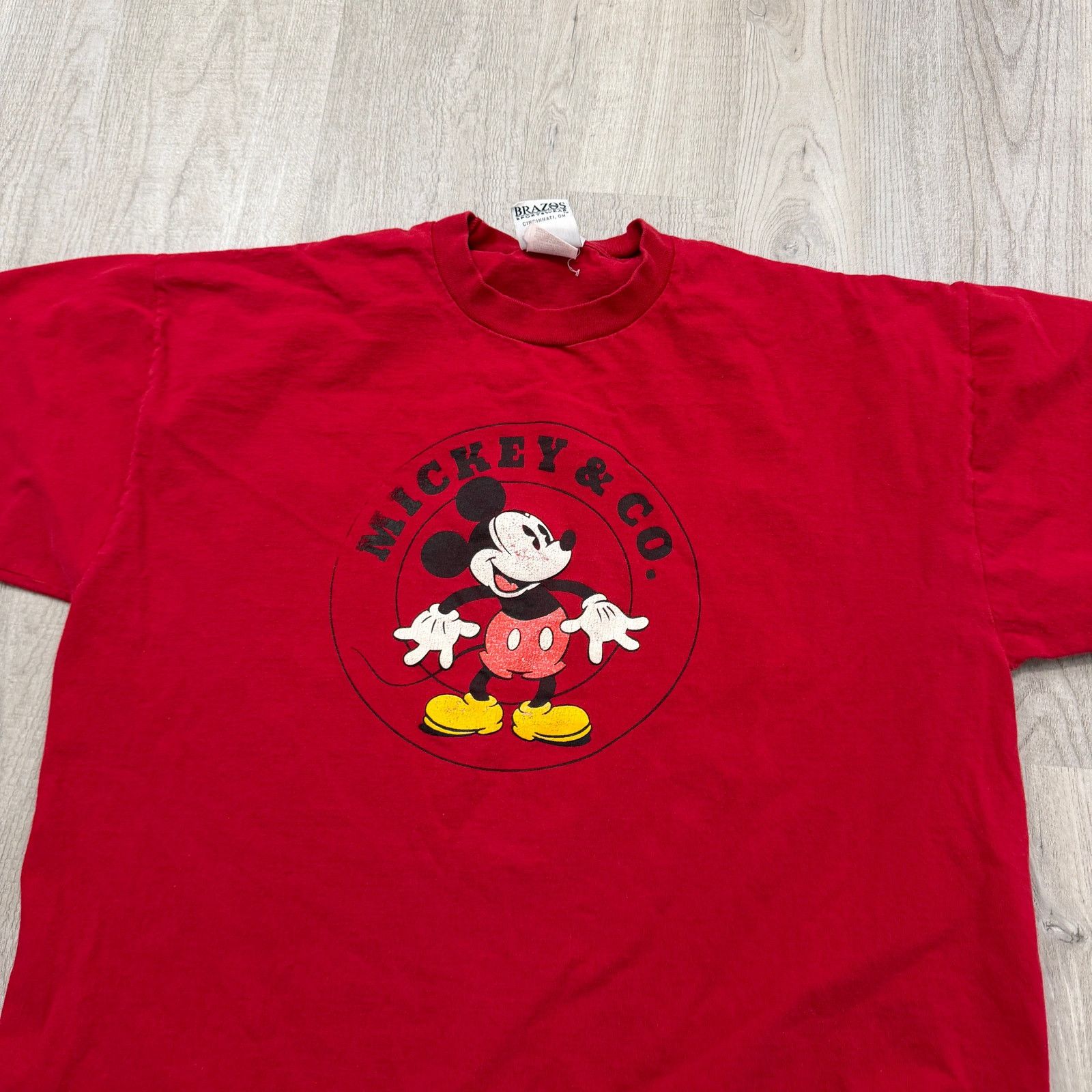 Vintage Vintage Mickey & Co Mickey Mouse Shirt Men's XL Red Size US XL / EU 56 / 4 - 2 Thumbnail
