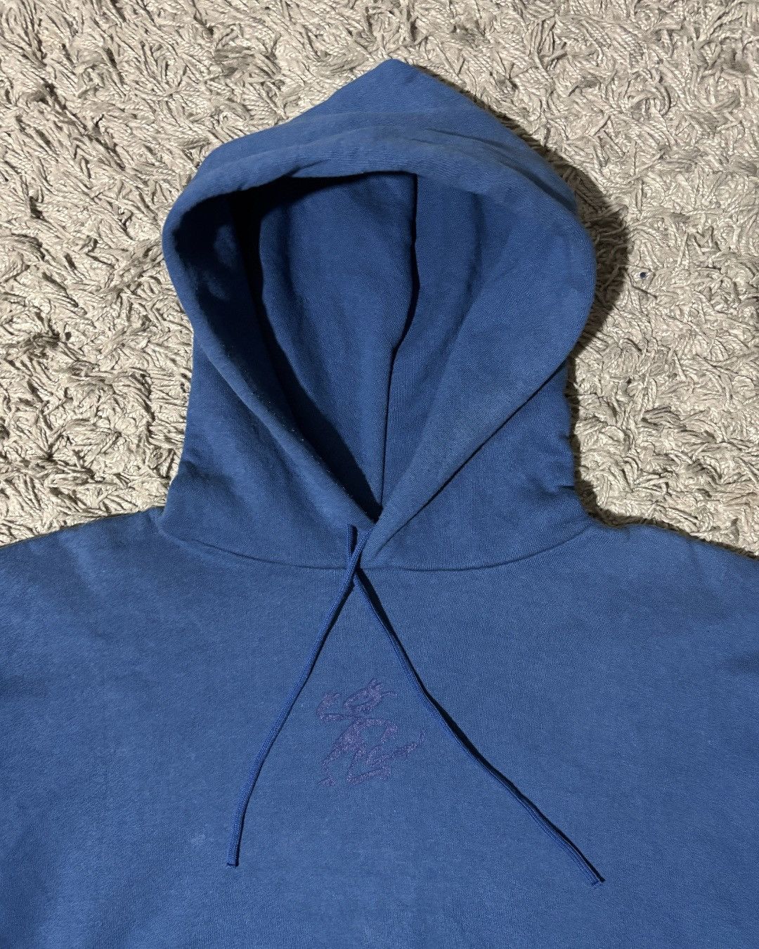 Russell Athletic 1990’s Russell Athletic “Garage” Tonal Slate Blue Hoodie Size US L / EU 52-54 / 3 - 3 Thumbnail