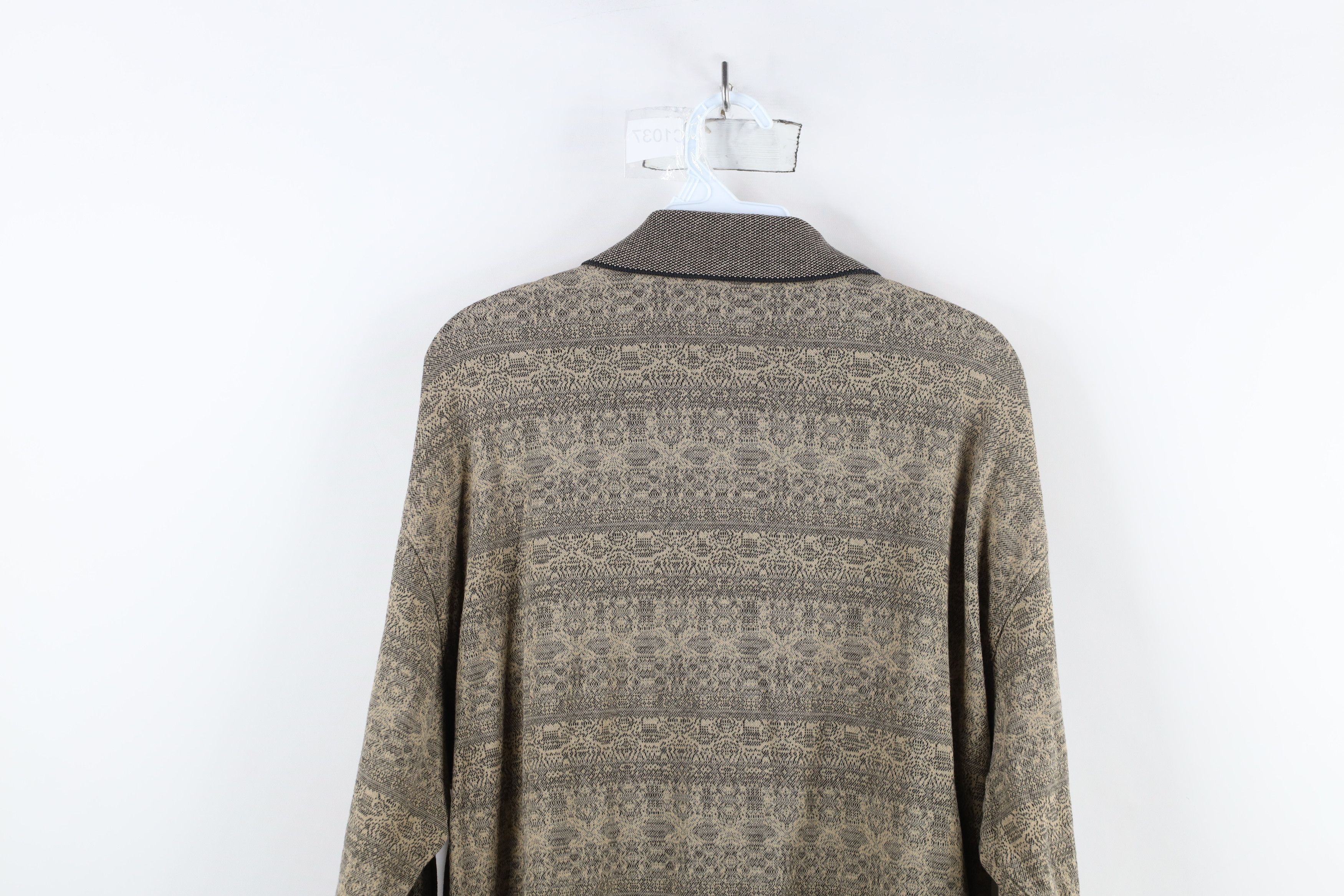 Vintage Vintage 90s Streetwear Fair Isle Long Sleeve Golf Polo USA Size US L / EU 52-54 / 3 - 11 Thumbnail