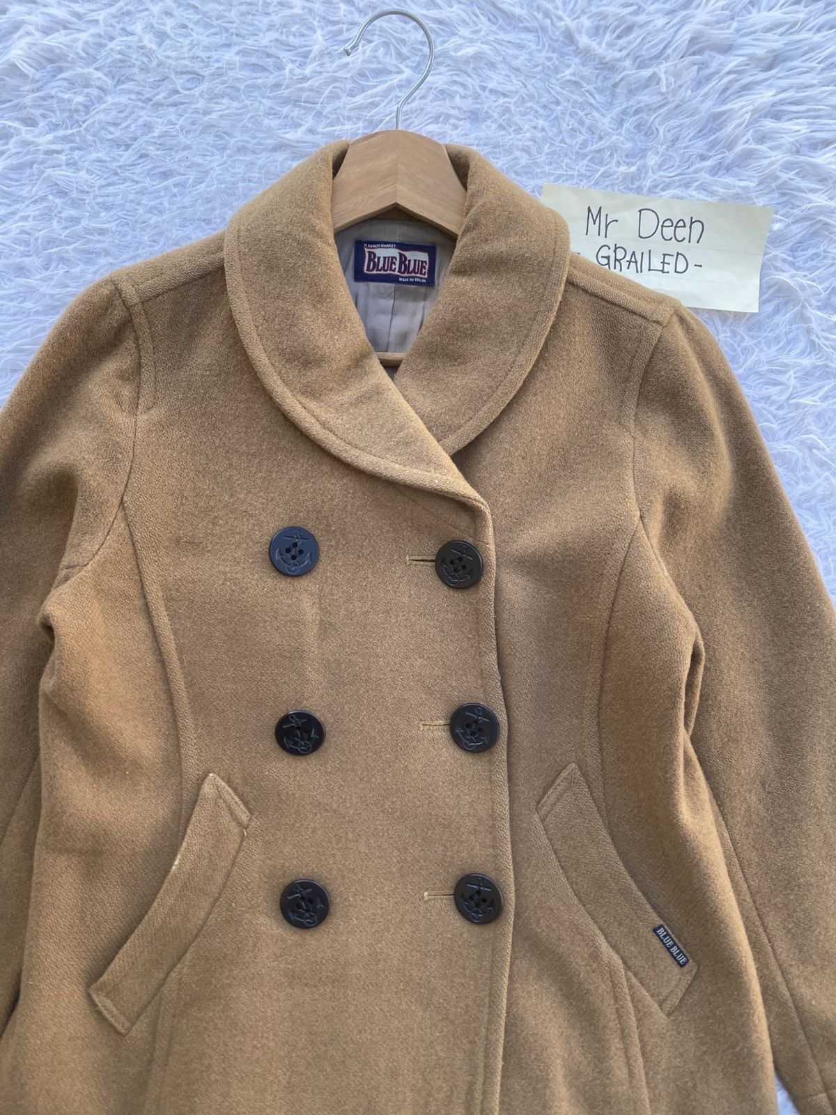 Blue Blue Japan Rare Vintage Blue Blue Wool Women Jacket Size S / US 4 / IT 40 - 2 Thumbnail