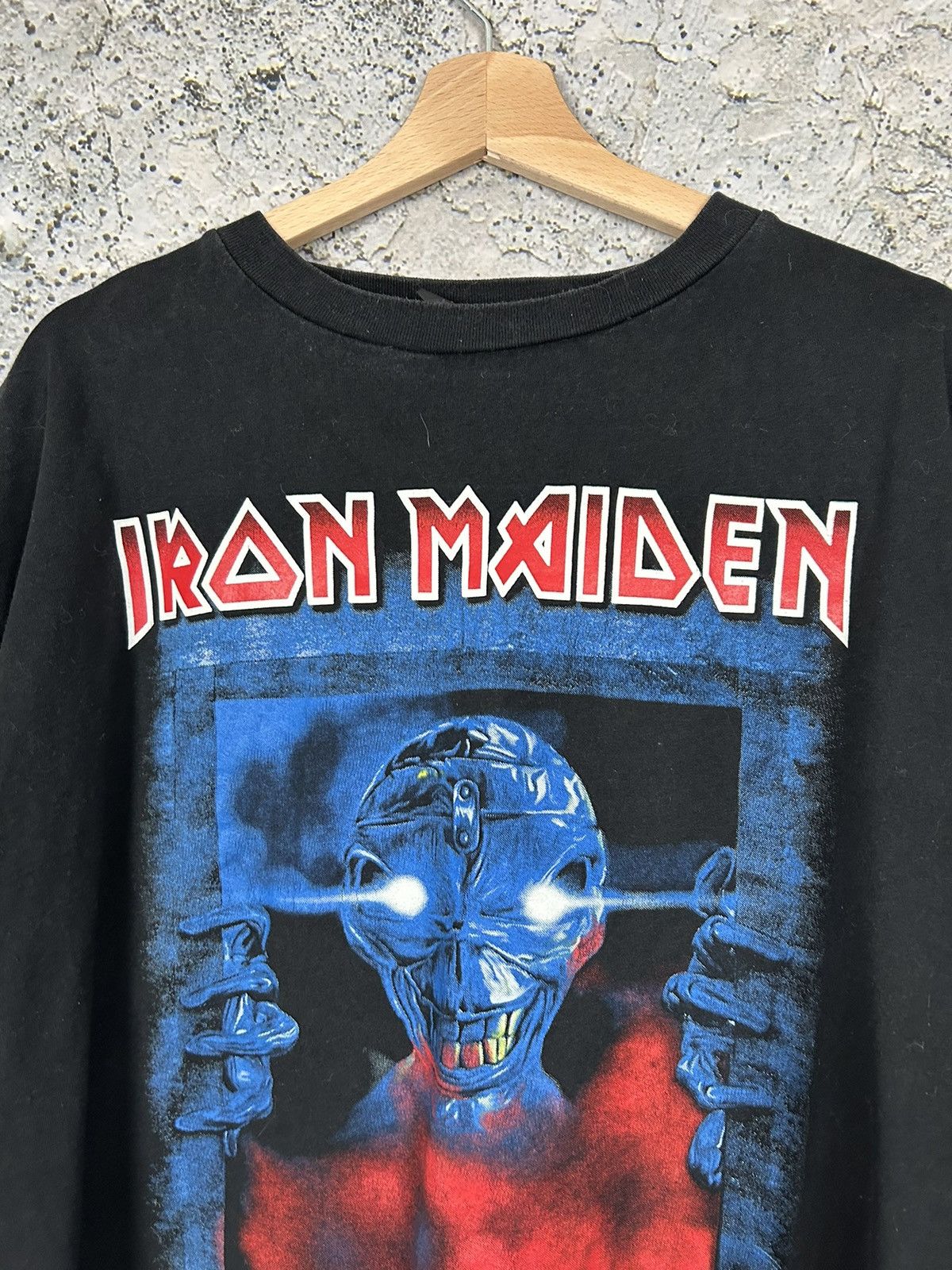 Band Tees Vintage Iron Maiden Rock Band Tee Metal Rare 90s Graphic Size US XL / EU 56 / 4 - 3 Thumbnail