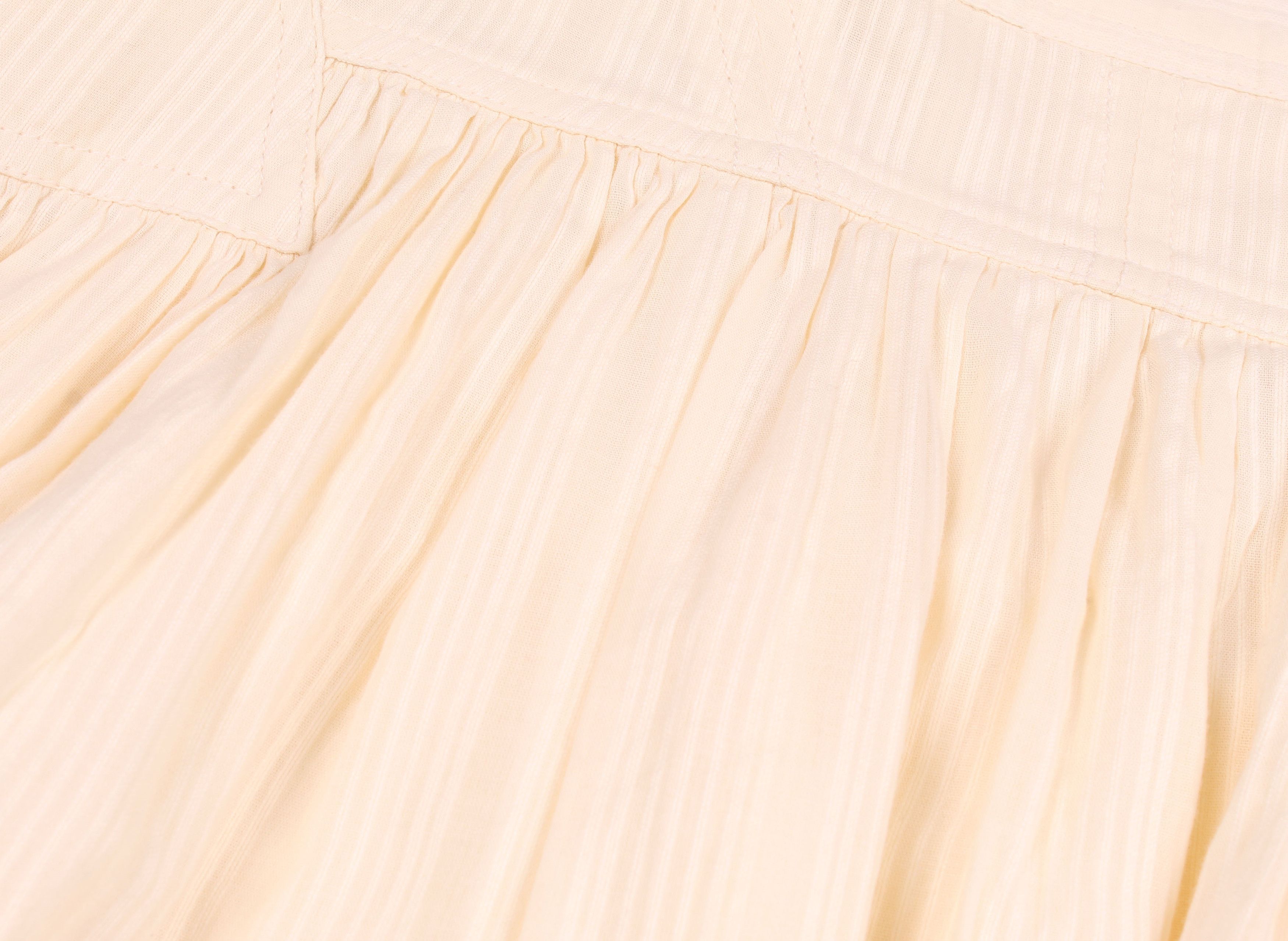 Anthropologie Anthropologie Cream Cottage Core Fairy Mini Pleated Skirt Size 28" / US 6 / IT 42 - 4 Thumbnail