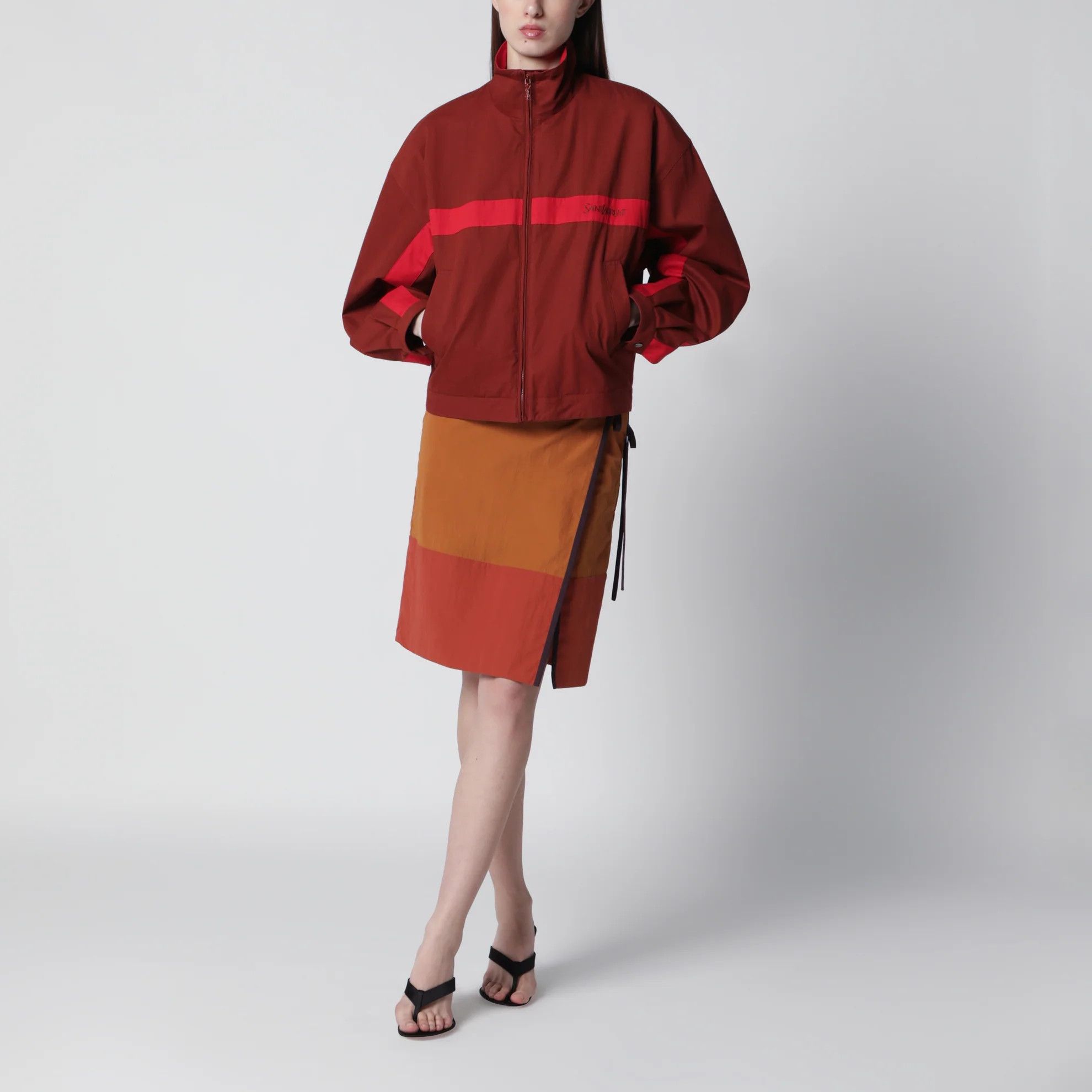 Saint Laurent Paris o1d2blof0526 Mid-Rise Pencil Skirt in Multicolor Size 25" / US 0 / IT 36 - 2 Thumbnail