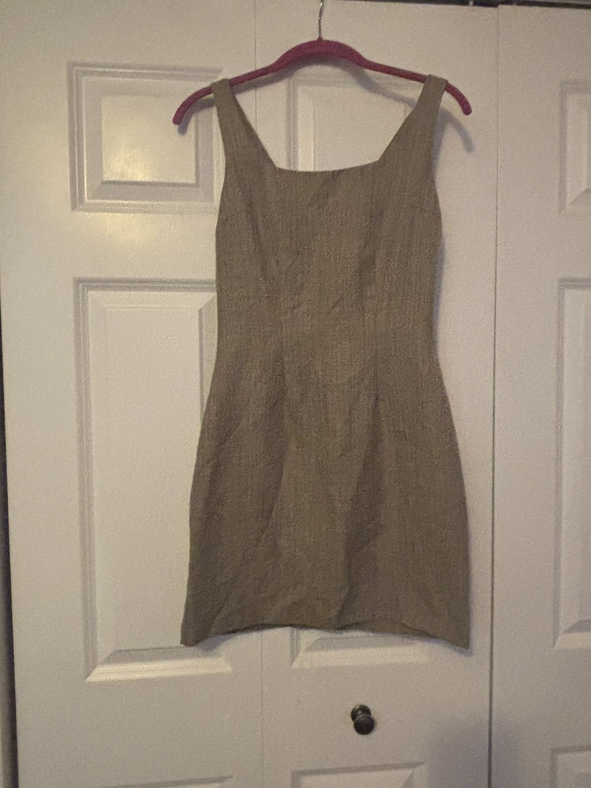 Vintage Vintage Retro Style Linen fitted Mini Dress Size Small Size S / US 4 / IT 40 - 1 Thumbnail