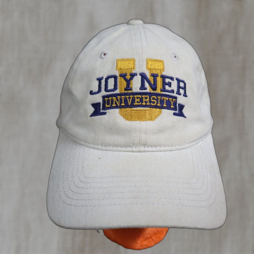 Logo 7 Joyner University College White Embroidered Hat Logo Adult Adjustable Hat Men White Embroidered Logo Adjustable Victory? Size ONE SIZE - 1 Thumbnail