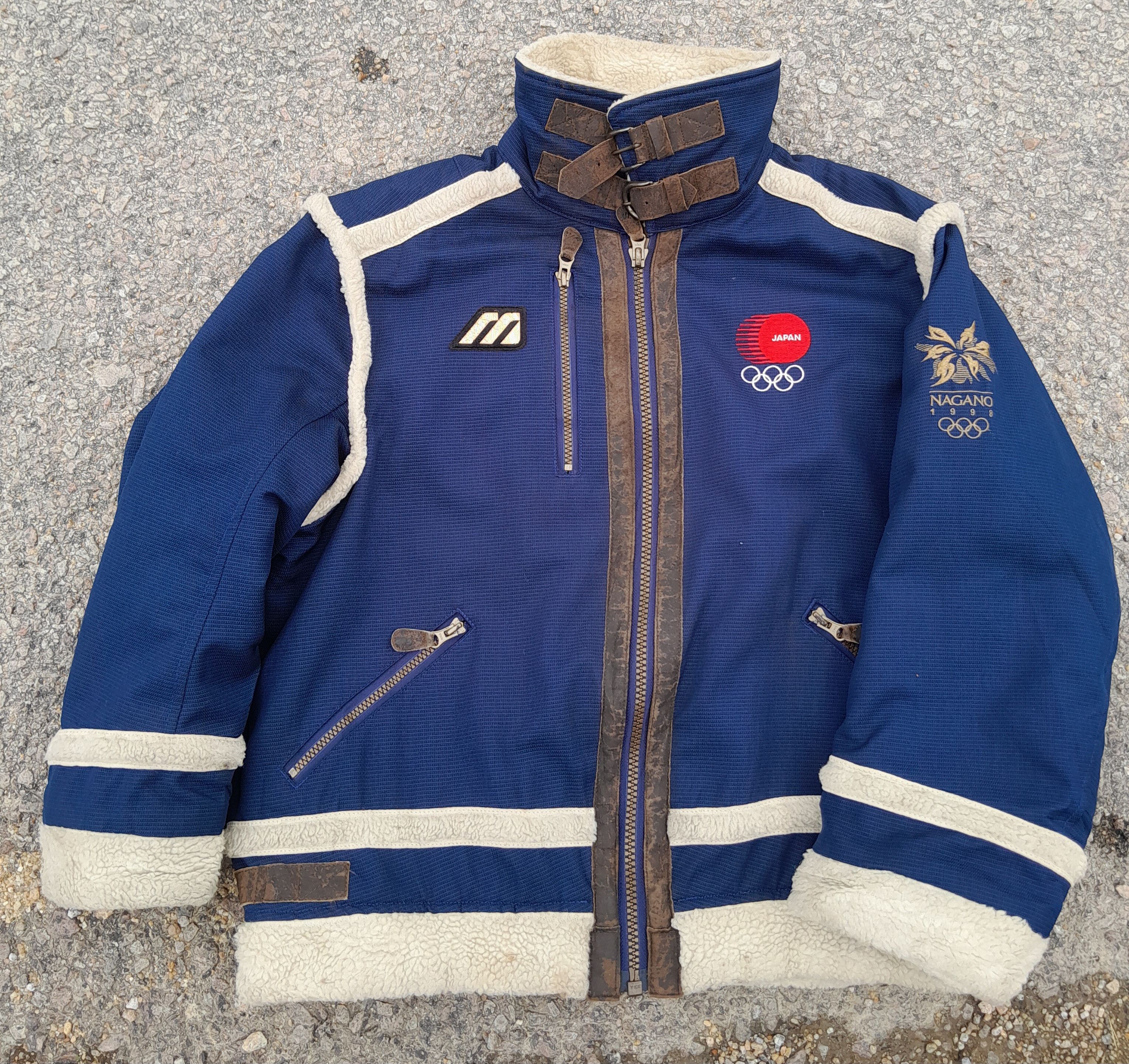 image of Archival Clothing x Mizuno Nagano 1998 Japan Olympic Mizuno Jacket in Navy, Men's (Size Small)