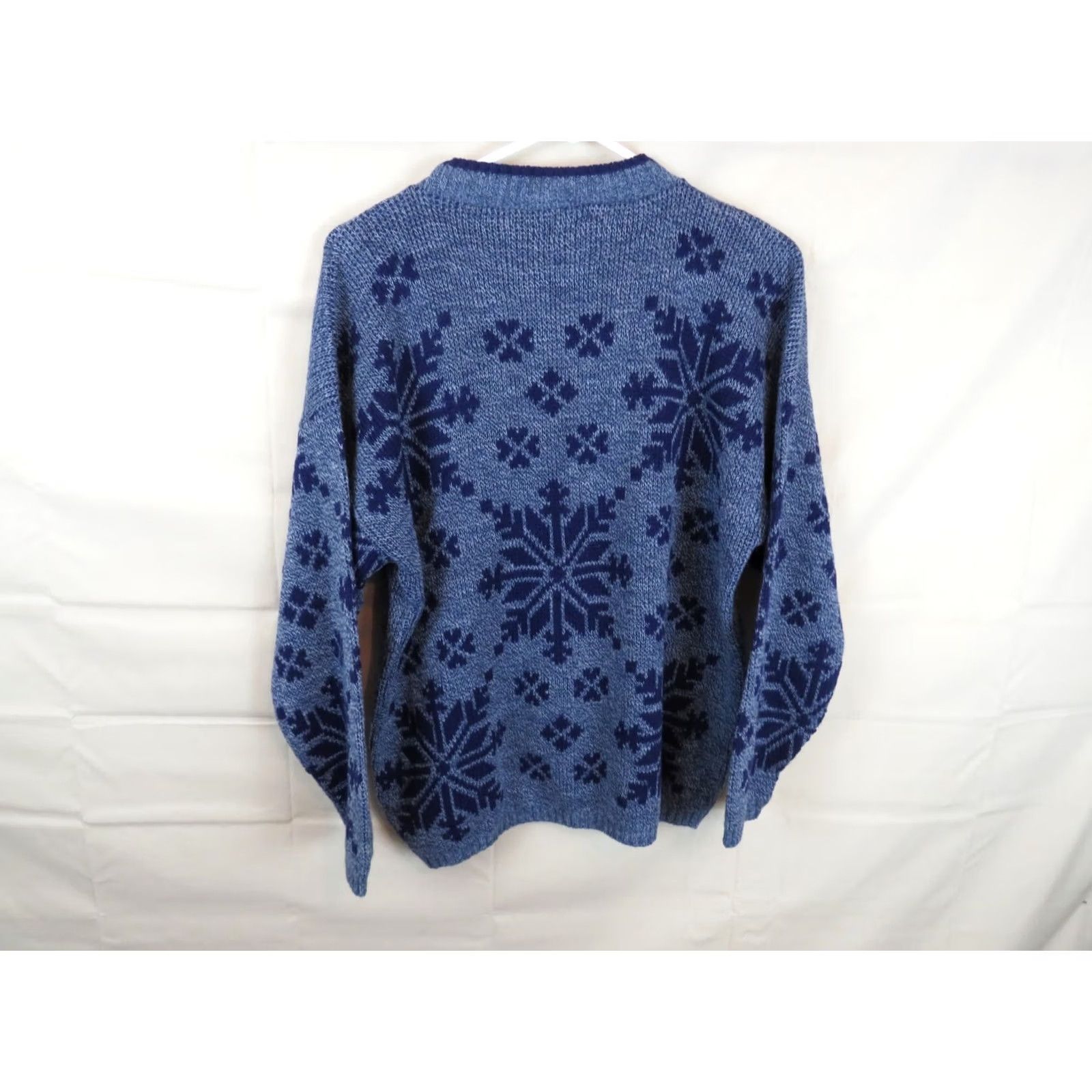Vintage VINTAGE Rose USA Sweater Women Large Retro stain Blue snowflake Ugly Design Size L / US 10 / IT 46 - 6 Thumbnail