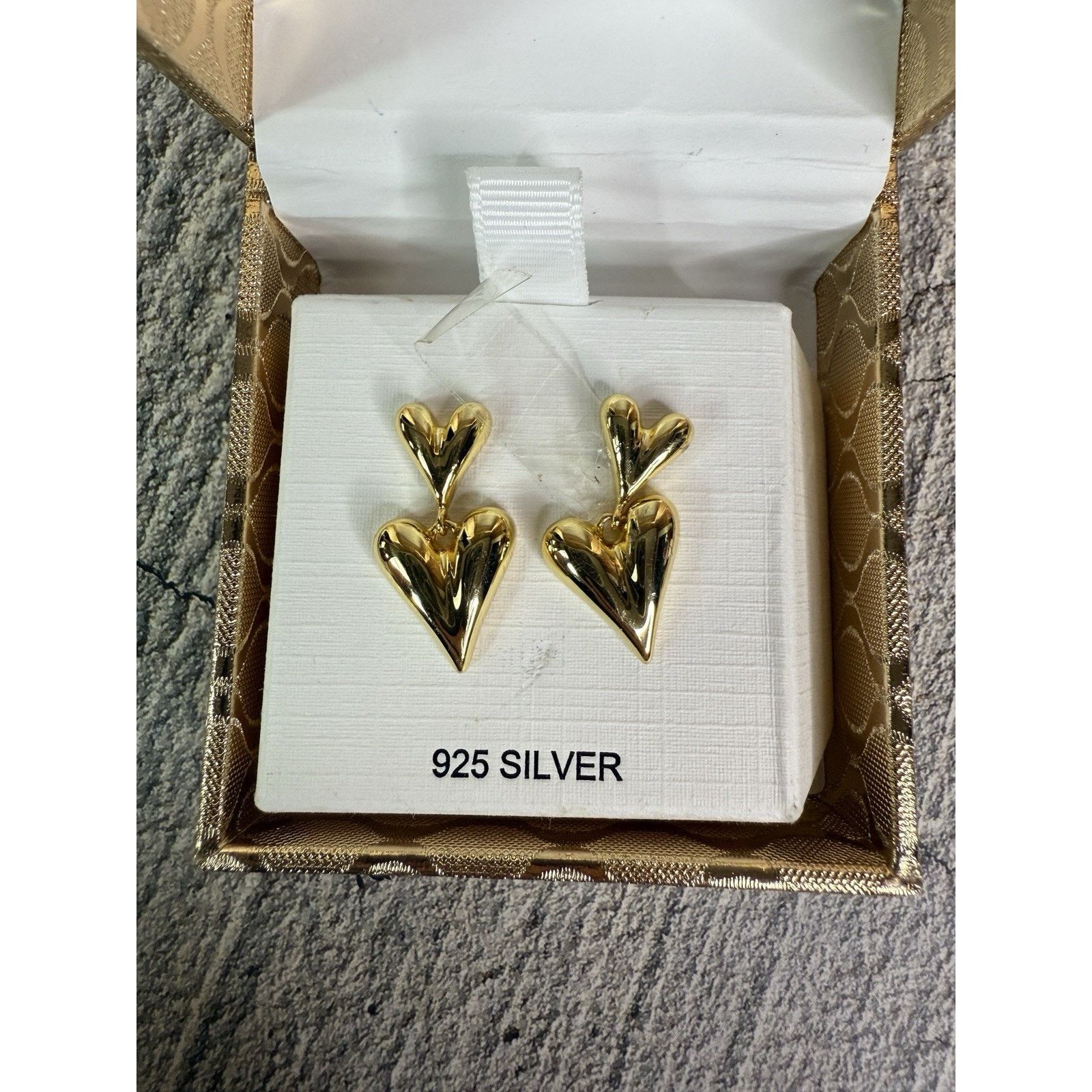 Rachel Zoe NEW IN BOX Rachel Zoe 925 Silver Vermeil Heart Earrings Size ONE SIZE - 6 Thumbnail
