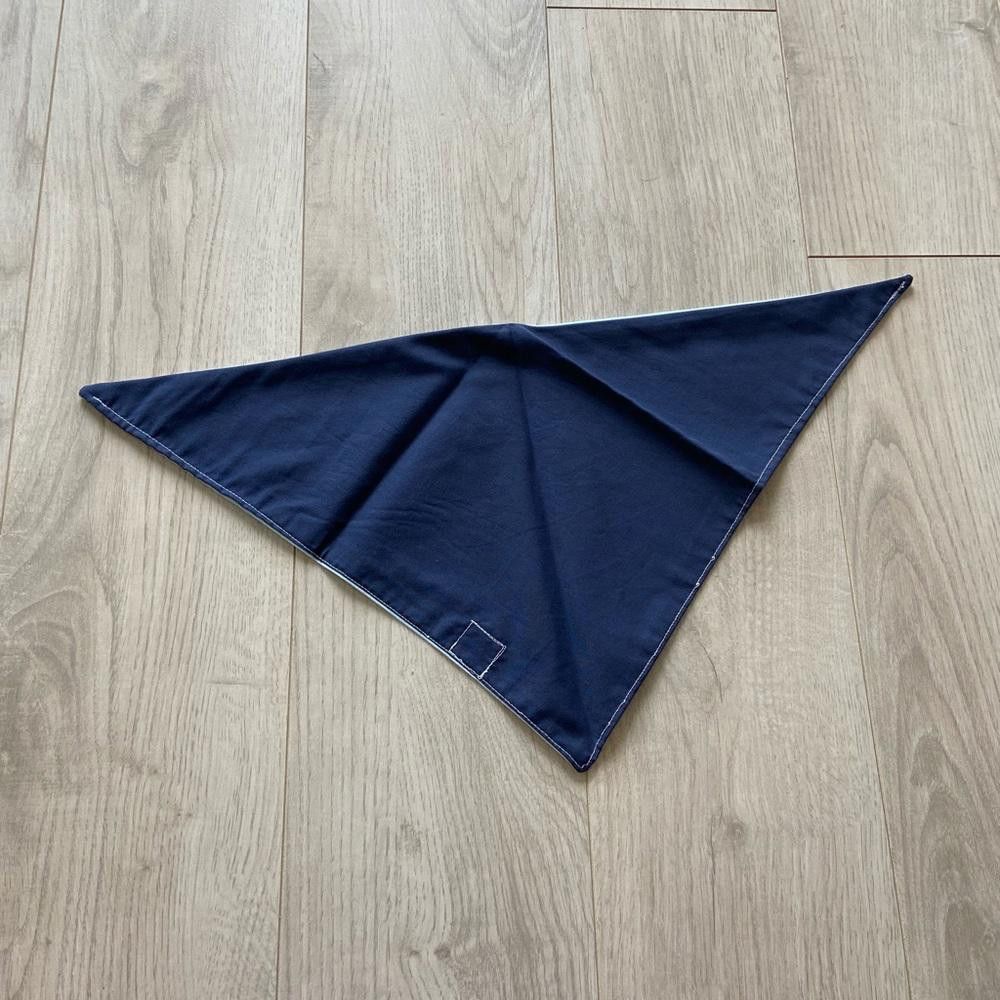 Designer Louies Lil Shop Blue Whale Hello There Dog Bandana Size ONE SIZE - 6 Thumbnail