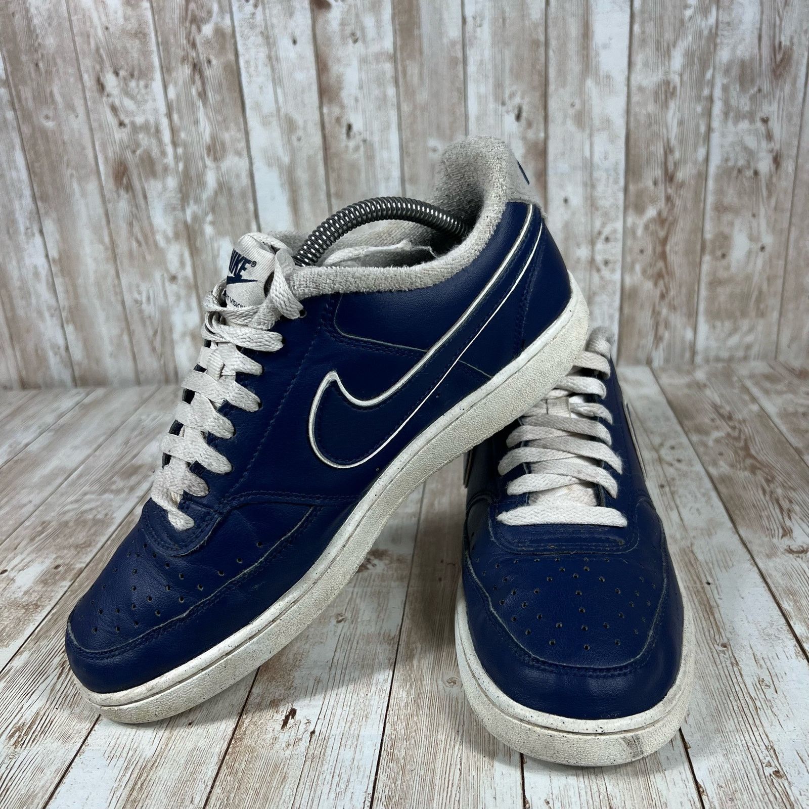 Nike Nike court vision low navy white Mens 8 Size US 8 / EU 41 - 5 Thumbnail