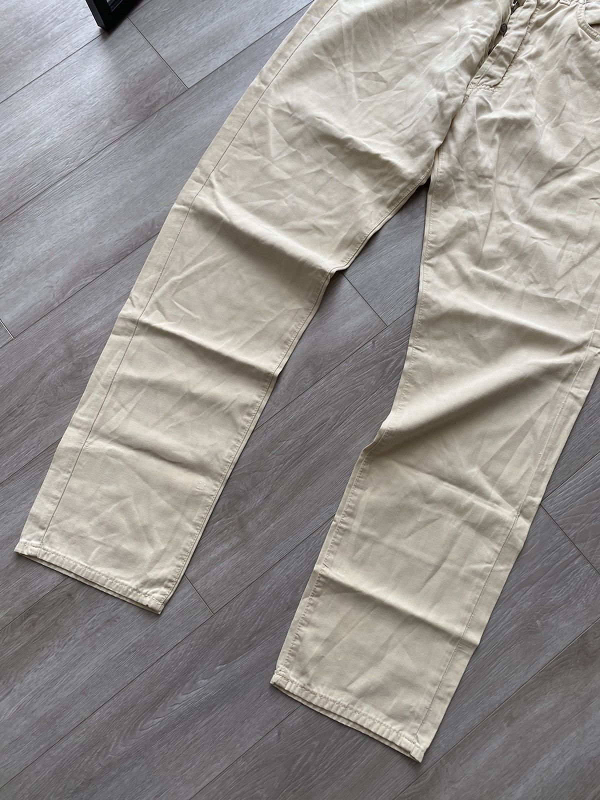 Versace × Versace Jeans Couture × Vintage Vintage Versace Jeans Couture Beige Chino Pants Trousers Size US 40 / EU 56 - 6 Thumbnail