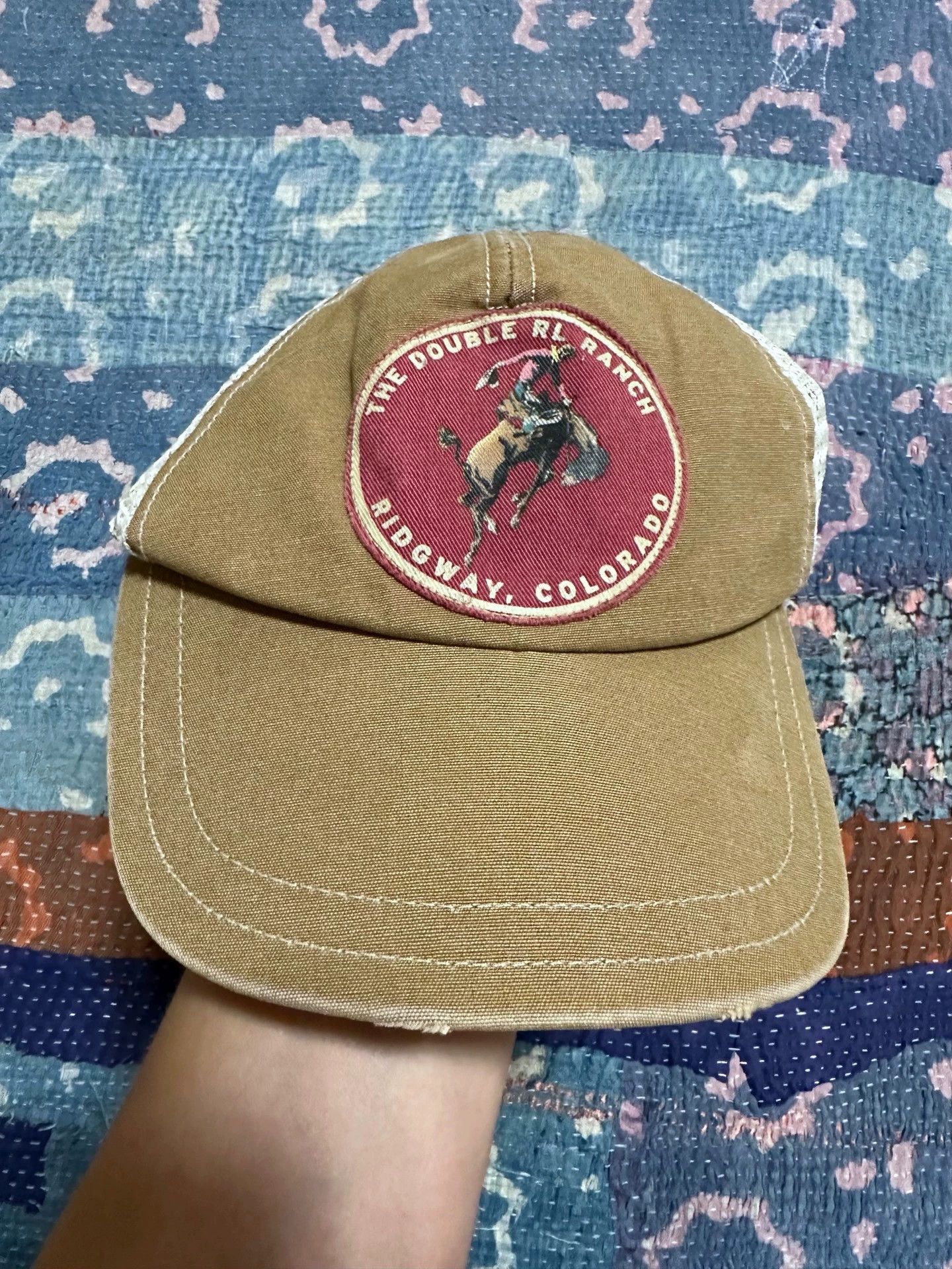 RRL Ralph Lauren rrl trucker hat mesh one size used Size ONE SIZE - 1 Thumbnail