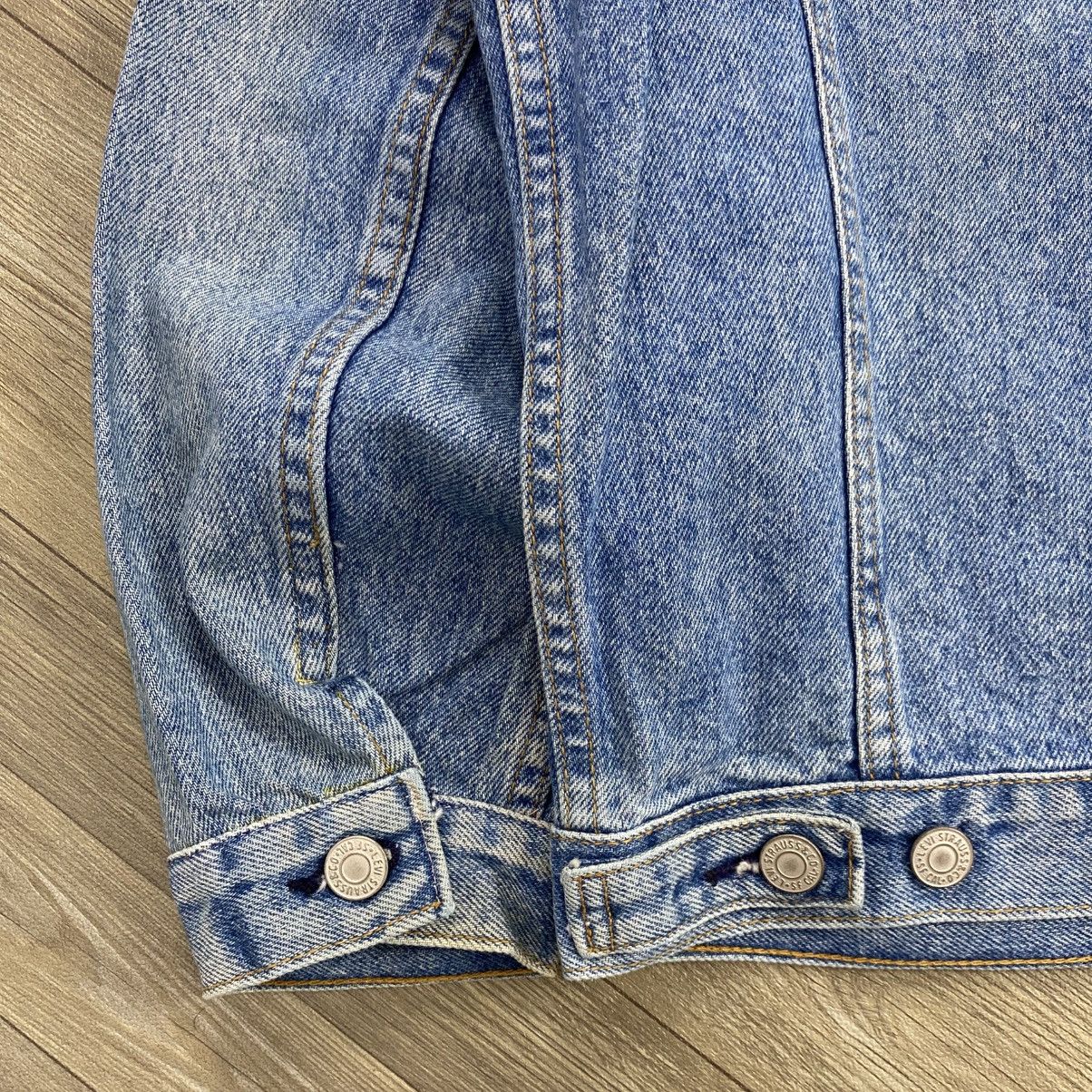 Levi's Vintage Clothing 1990s Vintage Levis 70651-0271 Orange Tab Denim Jacket Size US L / EU 52-54 / 3 - 10 Thumbnail
