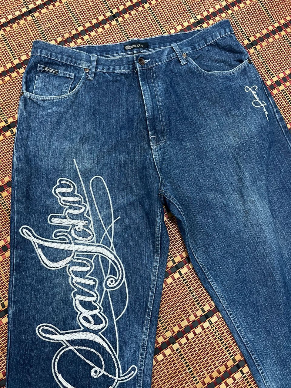 Sean John Sean John Embroidery Denim Baggy Jeans Size US 40 / EU 56 - 7 Thumbnail
