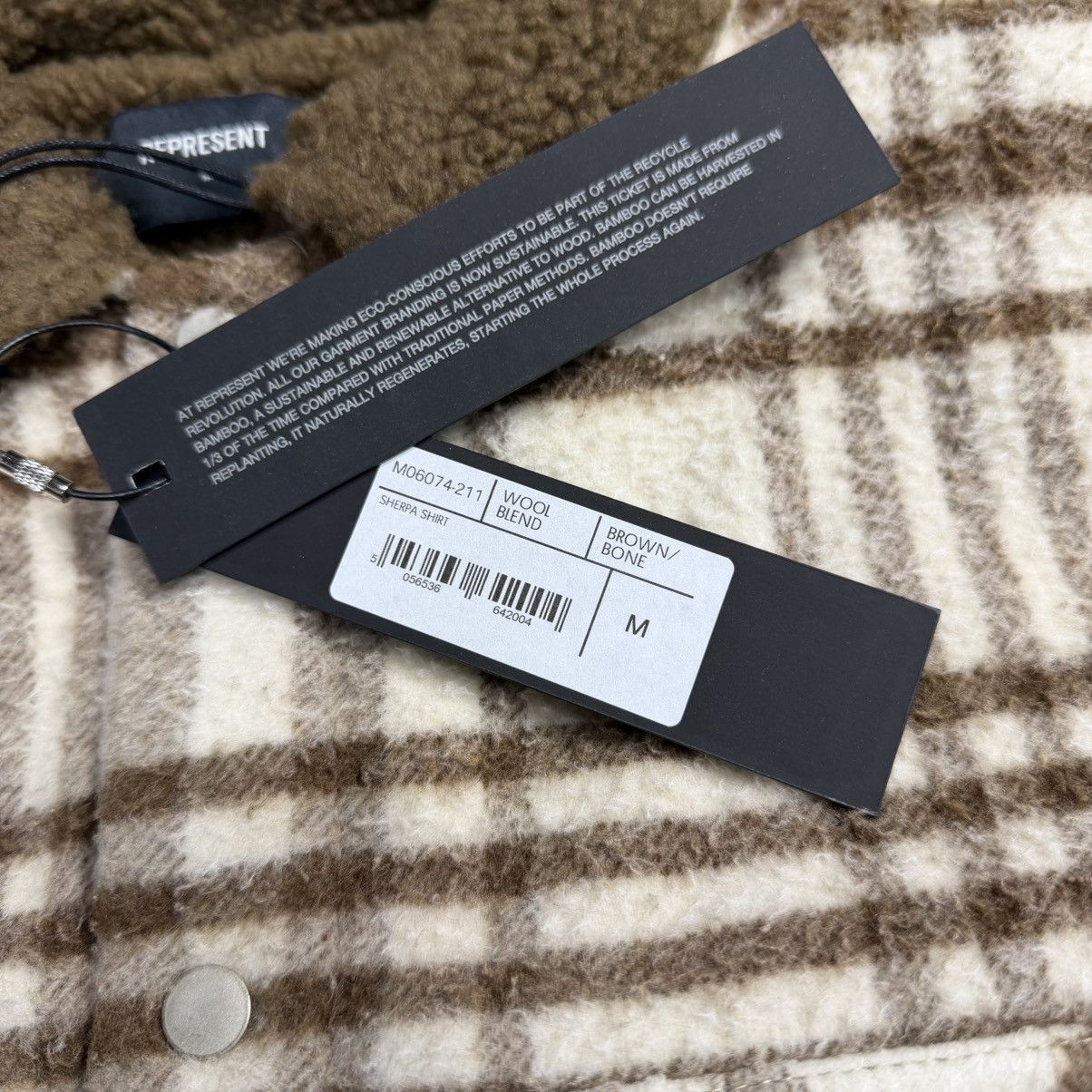 Represent Clo. Represent Sherpa Shirt Brown Size US M / EU 48-50 / 2 - 7 Thumbnail