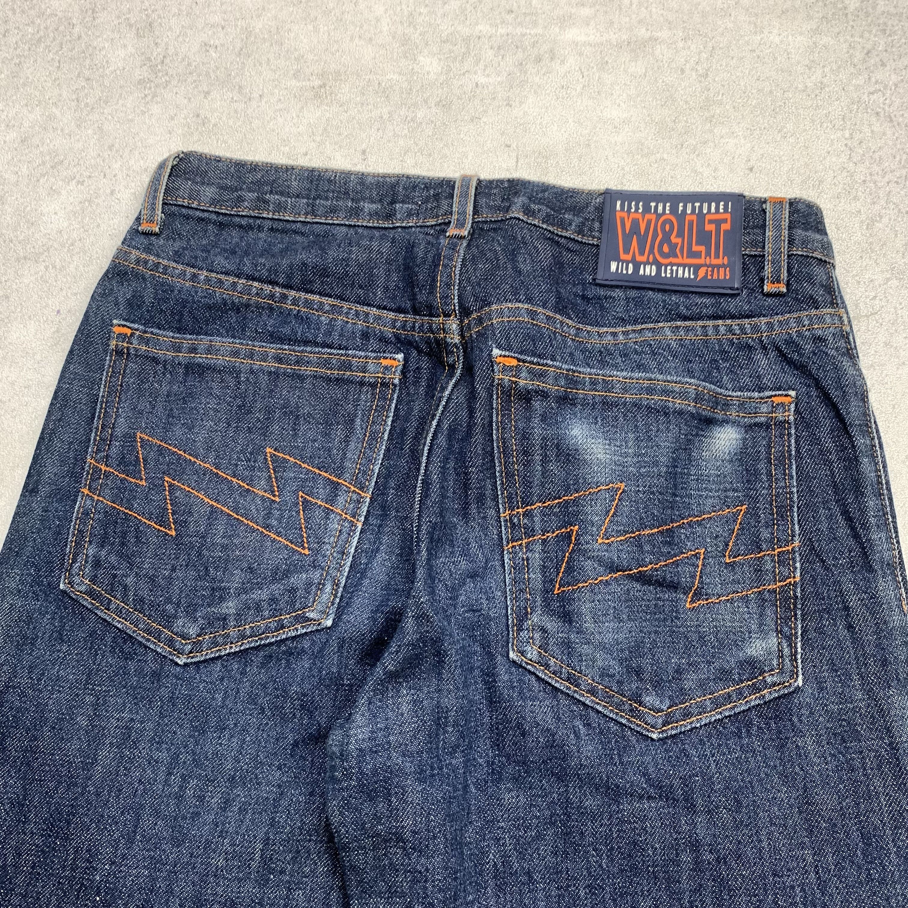 W&LT Wild And Lethal Jeans Kiss The Future Denim