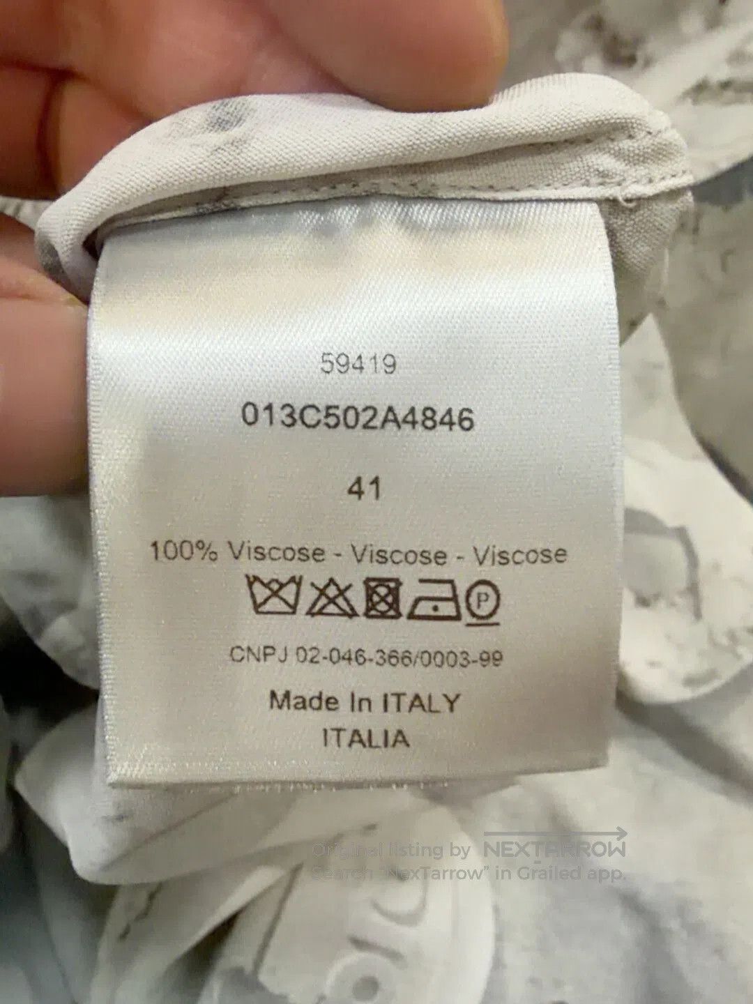 Dior Dior x Daniel Arsham Printed Shirt. Size US M / EU 48-50 / 2 - 5 Thumbnail