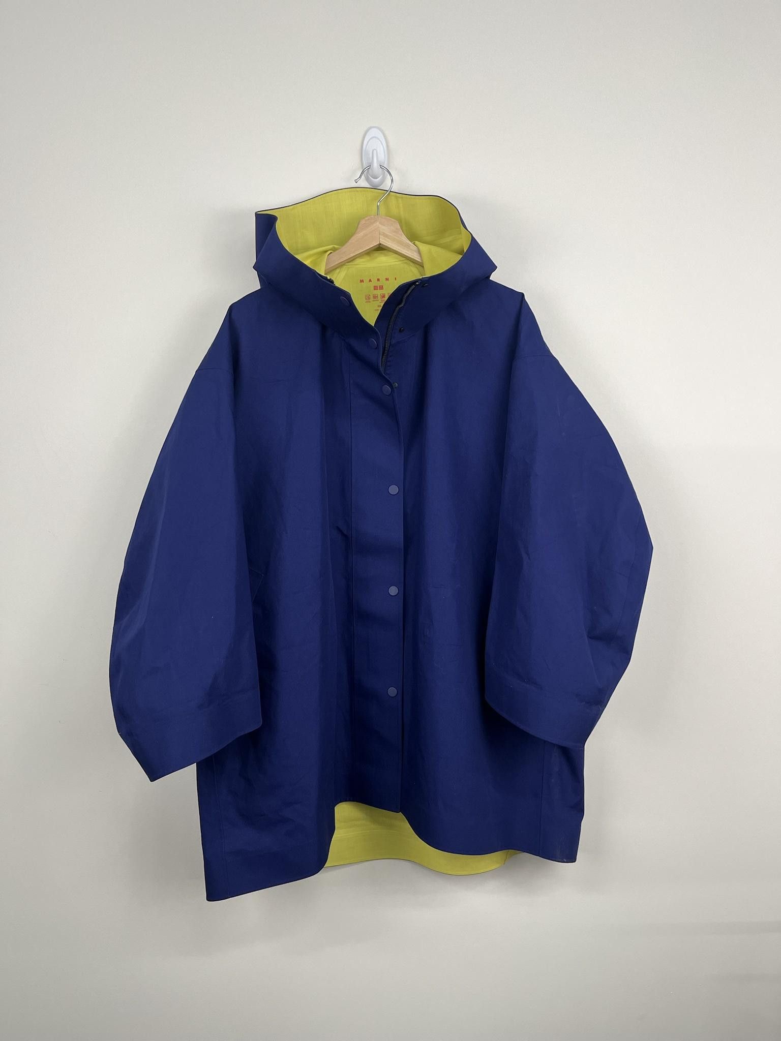 image of Marni x Uniqlo Rain Jacket in Navy, Men's (Size 2XL)