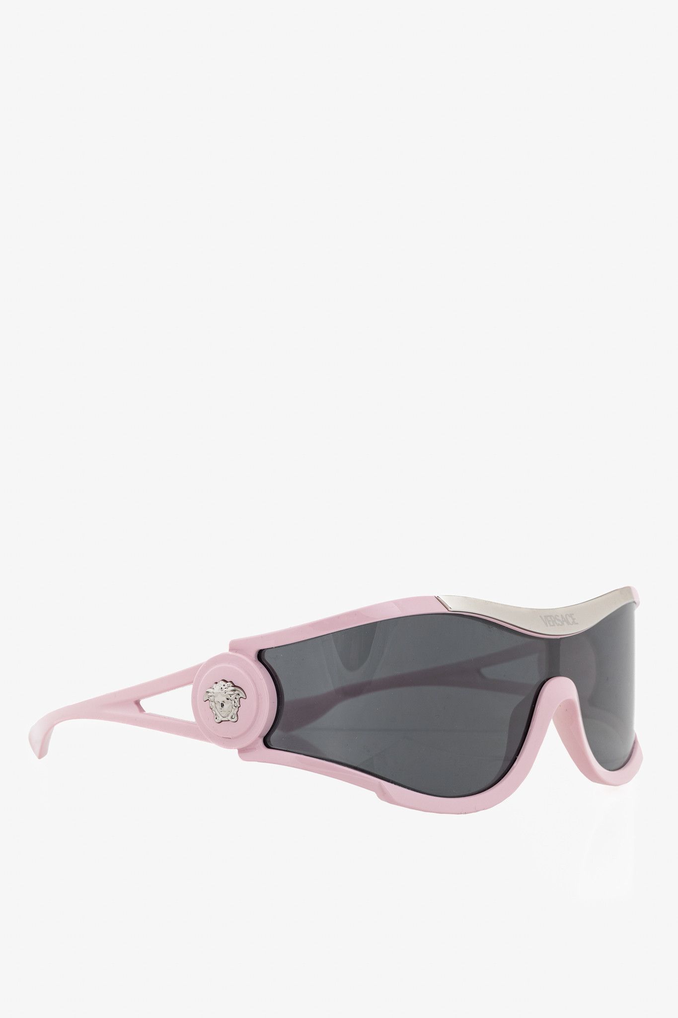 Versace Versace SS/24 VE4475 Pink Medusa-Logo Shield Sunglasses Size ONE SIZE - 1 Thumbnail