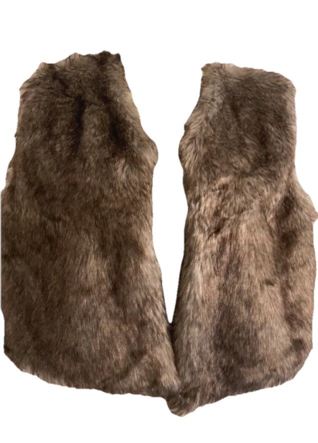Other Grey faux fur vest Lanshifei gilet crop waistcoat - XXXL Size 3XL / US 20-22 - 1 Thumbnail