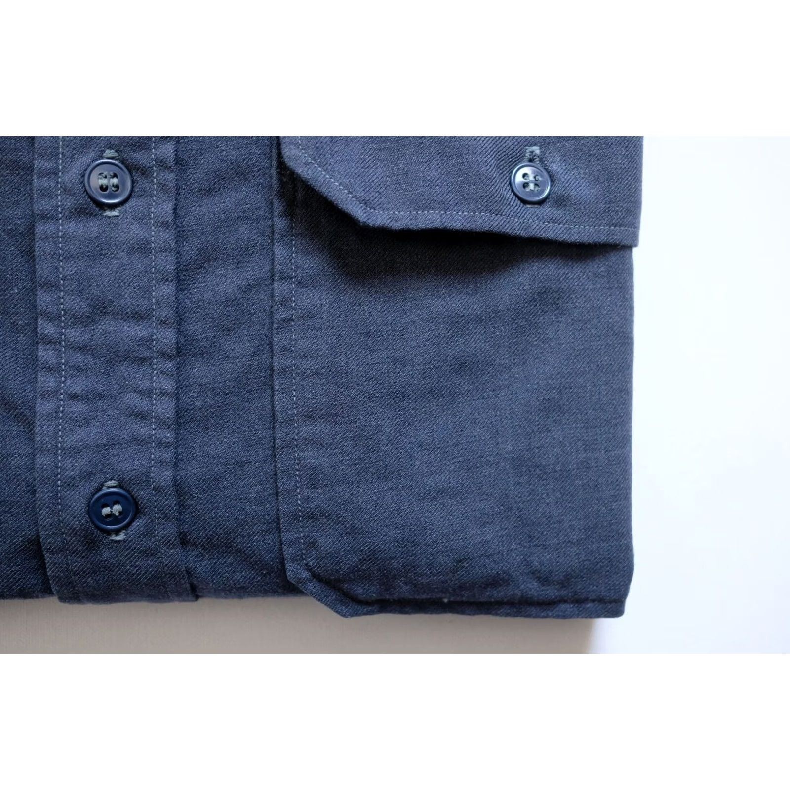 Etro VINTAGE MILITARY SHIRT CASUAL BUTTON DOWN AIR FORCE NAVY BLUE SZ LG Size US L / EU 52-54 / 3 - 5 Thumbnail