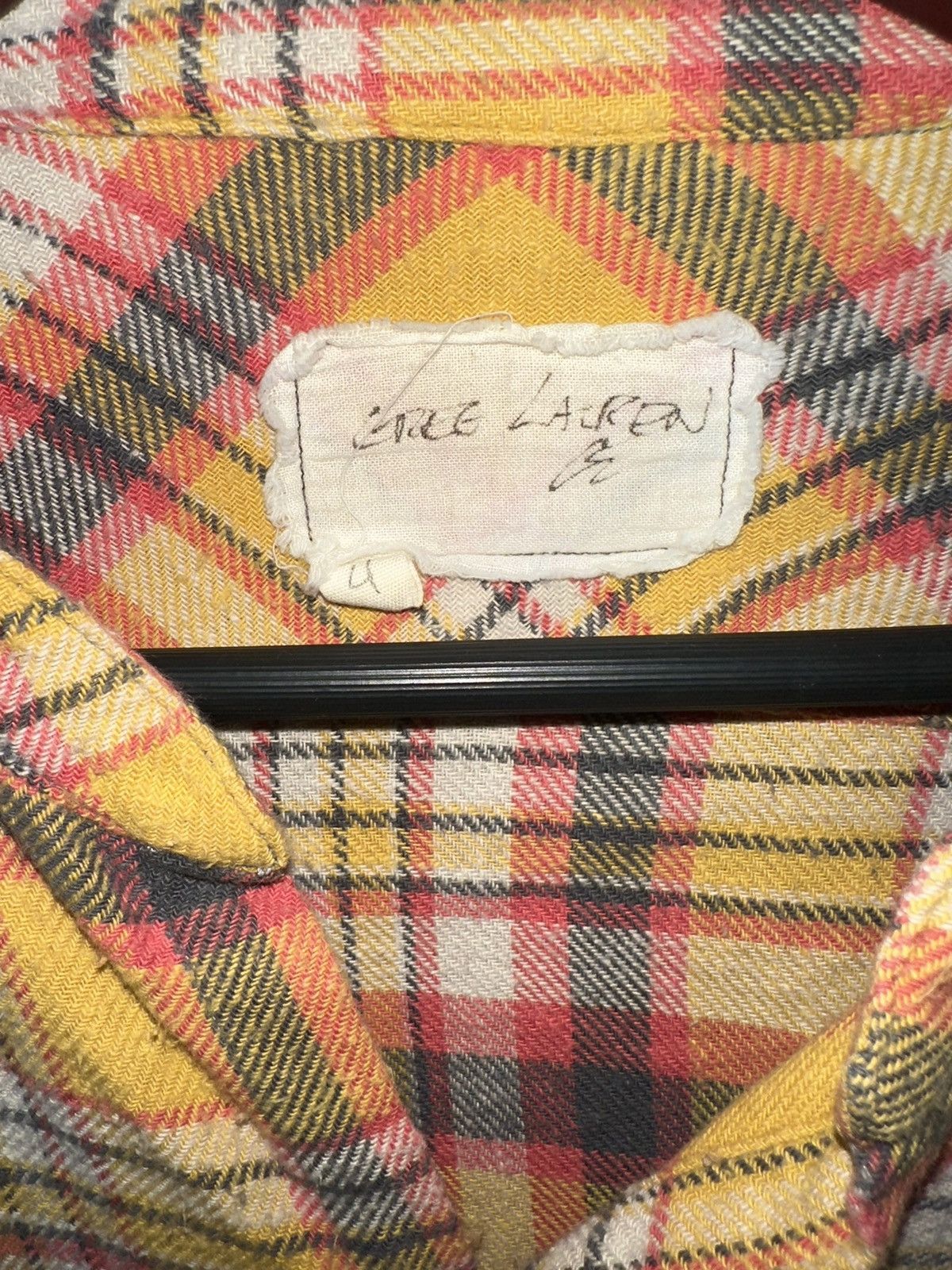 Greg Lauren GREG LAUREN - YELLOW PLAID STUDIO - SIZE 4 Size US XL / EU 56 / 4 - 11 Thumbnail