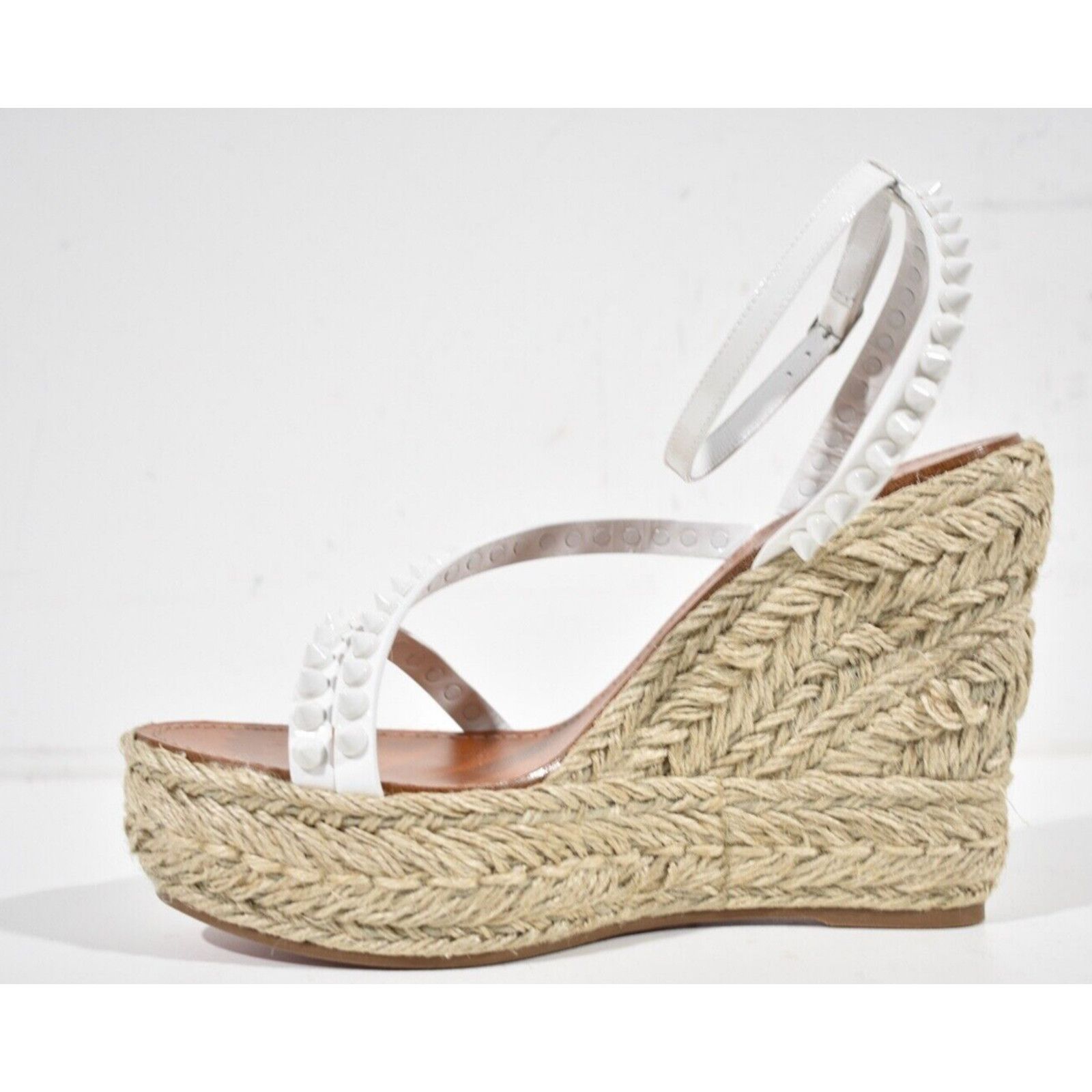 Christian Louboutin Mafaldina Zeppa 120 White Platform Wedge Sandal Heel Pump 40 Size US 10 / IT 40 - 9 Thumbnail