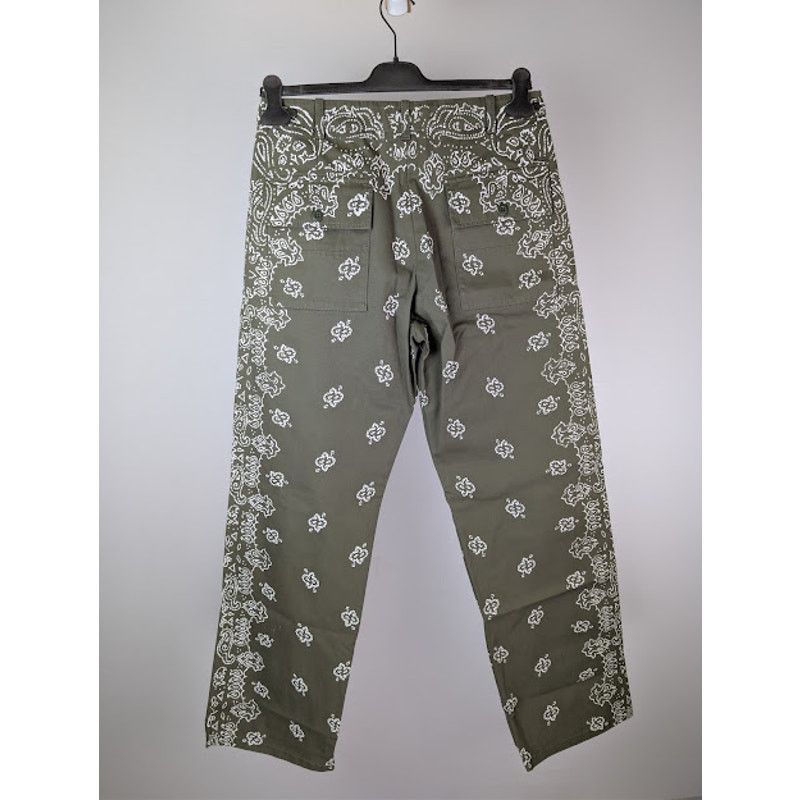 Amiri o1rshd1 Bleached Bandana Field Pants in Olive Green Size US 32 / EU 48 - 17 Thumbnail