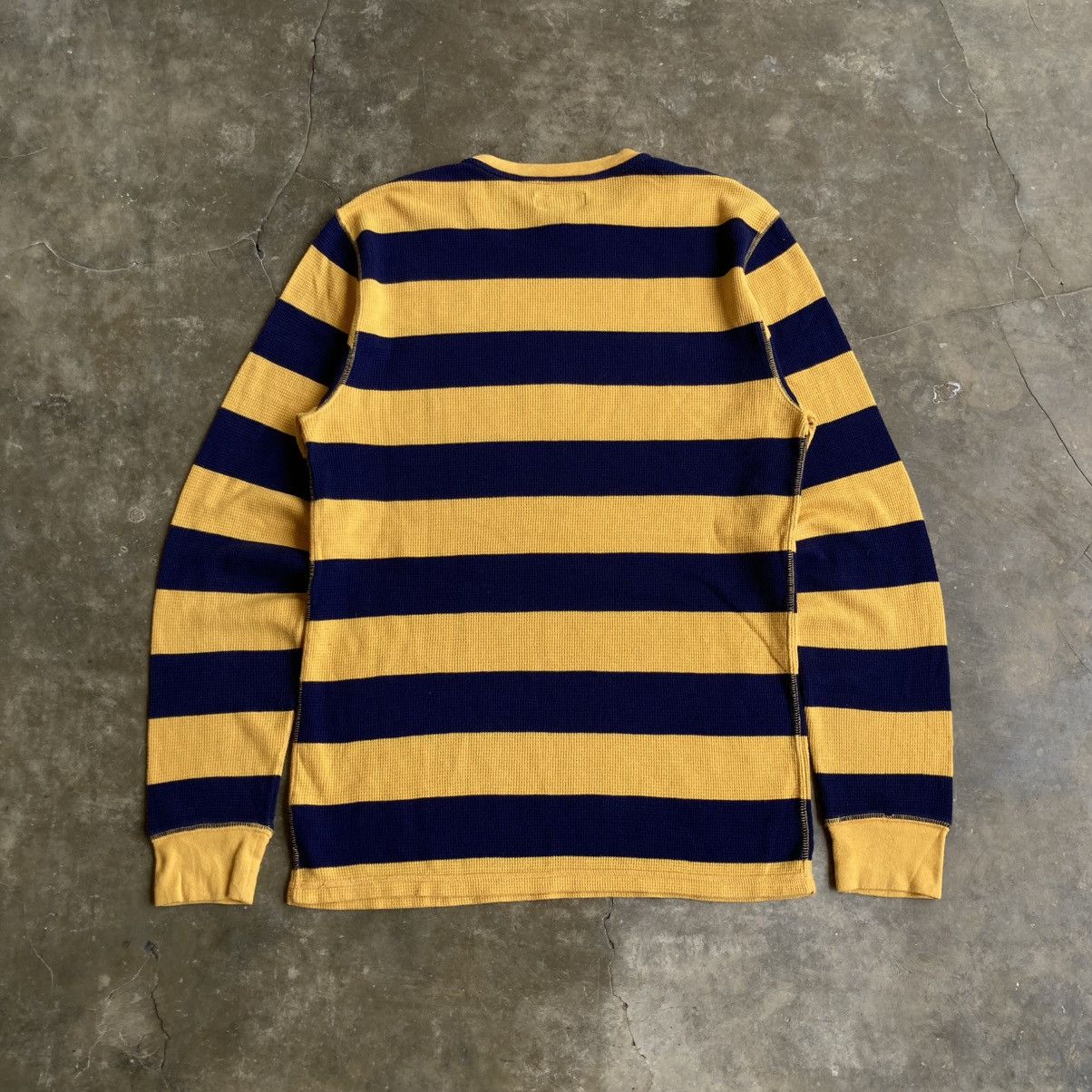 Polo Ralph Lauren Vintage Polo Ralph Lauren Thermal Waffle Striped Longslevee Size US M / EU 48-50 / 2 - 8 Thumbnail