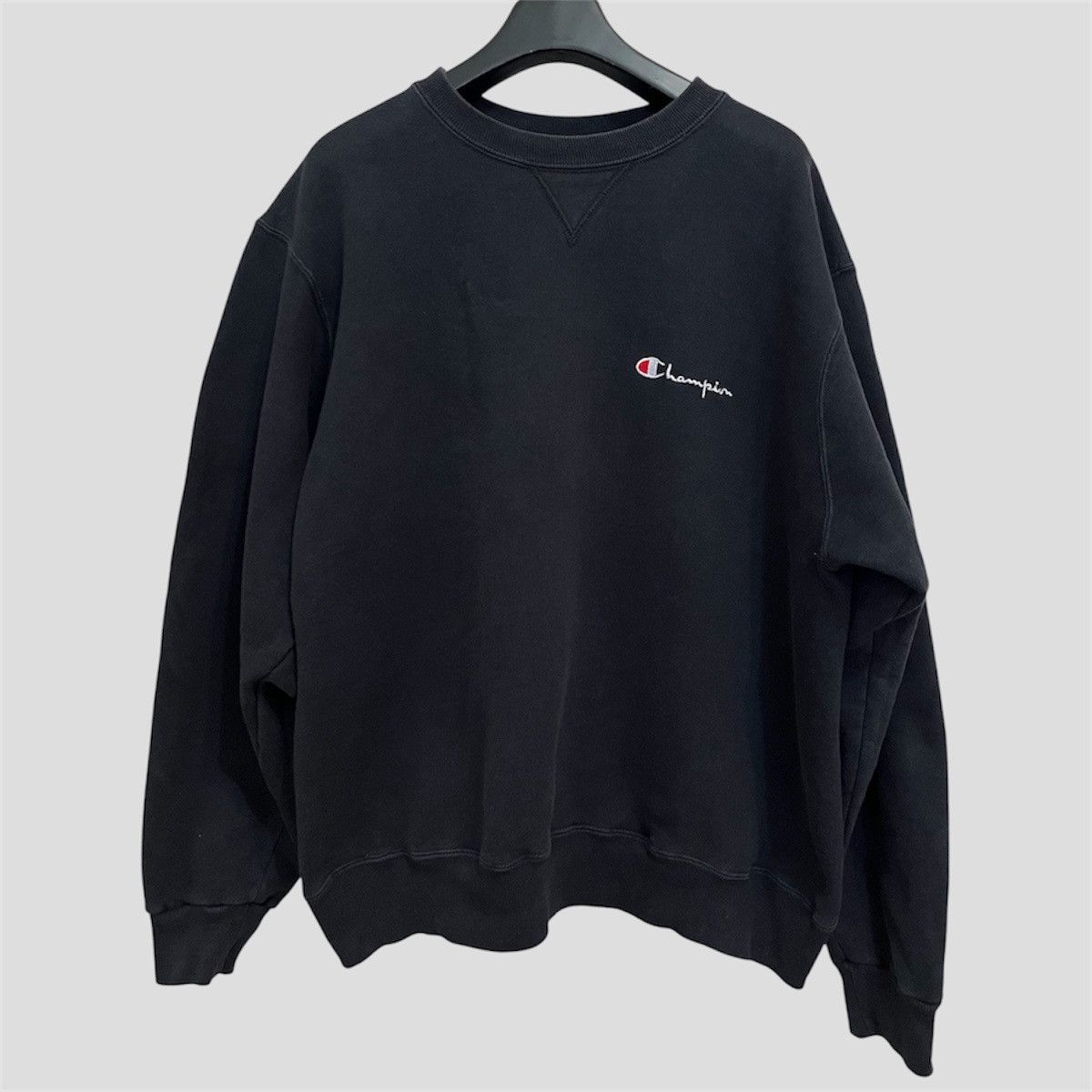 Champion 90s Vintage Champion crewneck sweatshirt Black - Made in USA Size US XL / EU 56 / 4 - 1 Thumbnail