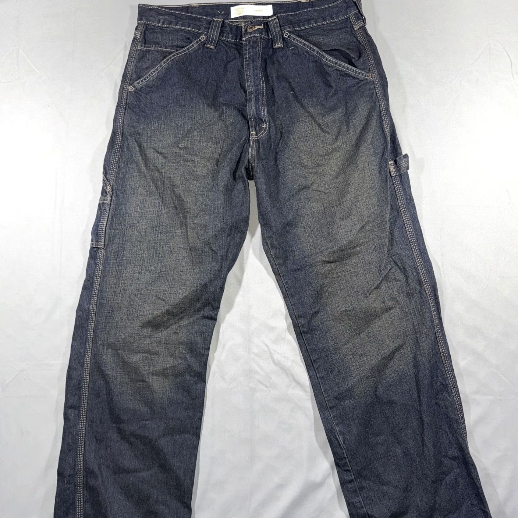 Levi's VINTAGE Levi's Signature Carpenter Jeans Mens 36x30 Blue Relaxed Fit Denim Pants Workwear Size US 36 / EU 52 - 2 Thumbnail