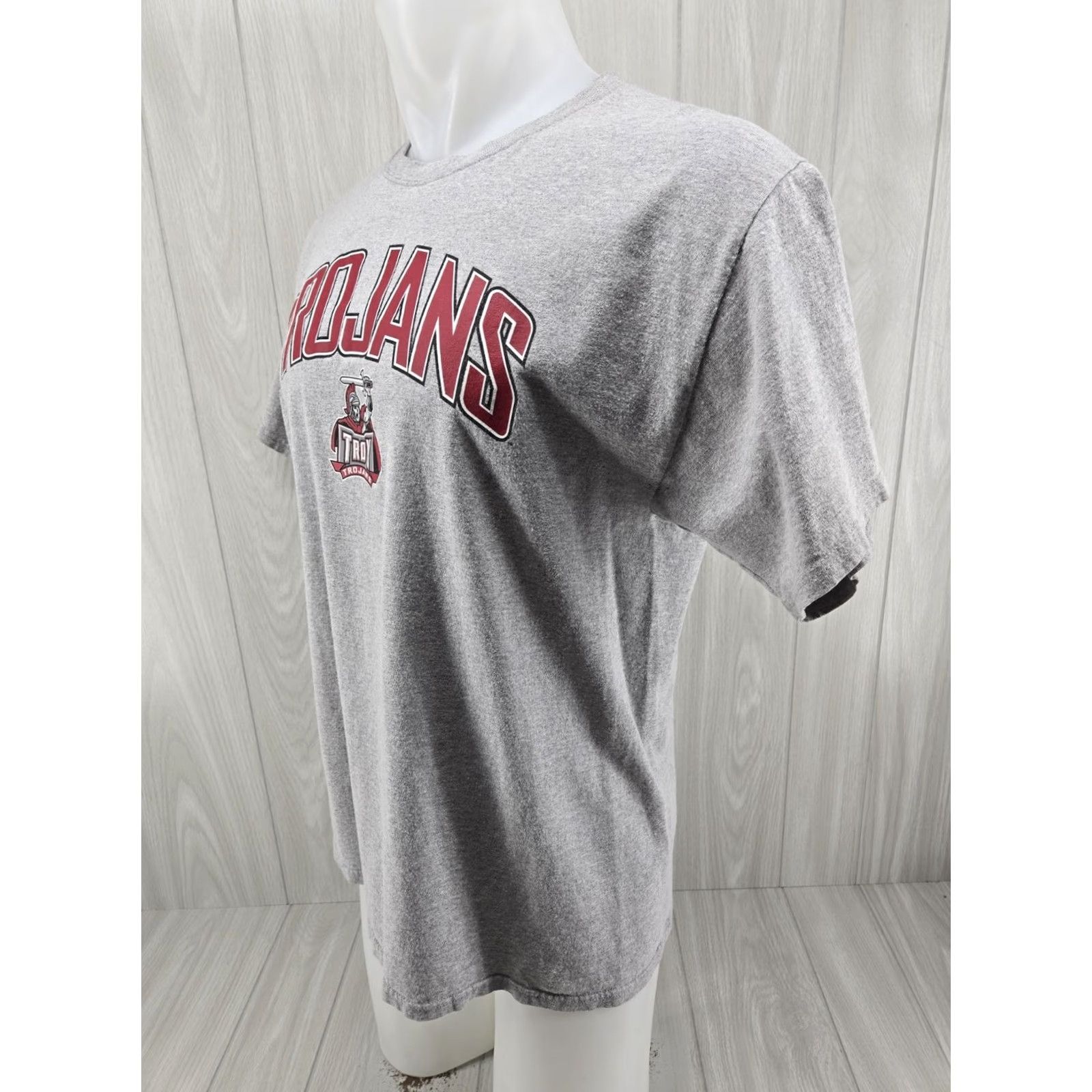 Russell Athletic VINTAGE Russell Athletic Troy Trojans Adult Large Shirt Gray Sports logo Crew Neck Short Sleeve Men Mens Size US L / EU 52-54 / 3 - 4 Thumbnail