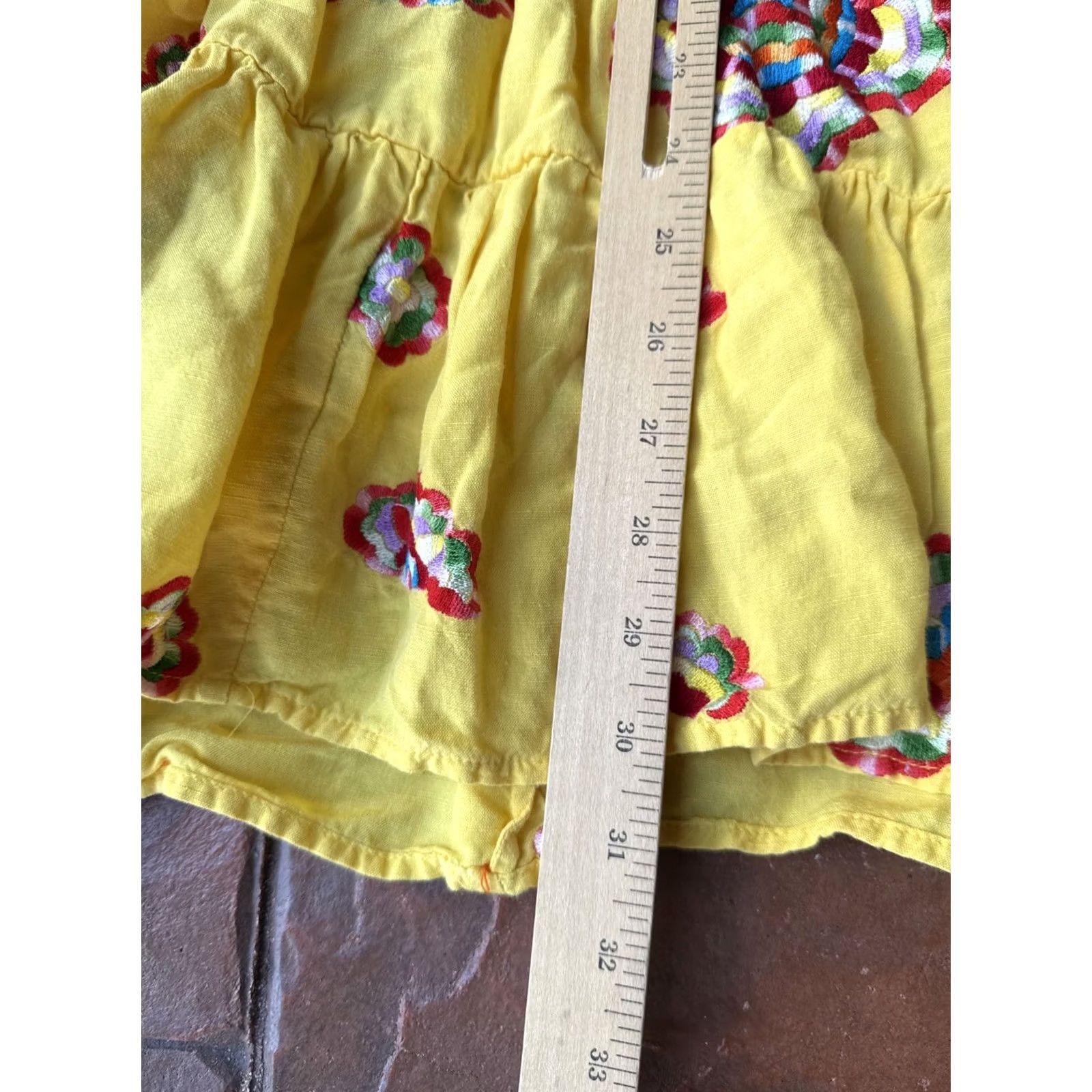 Vintage ALL THINGS MOCHI VALENTINA DRESS BOHO COTTAGECORE PRAIRIE YELLOW Dress XL Women Size XL / US 12-14 / IT 48-50 - 7 Thumbnail