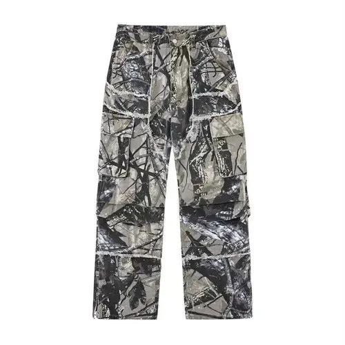 Japanese Brand × Jean #20 Camouflage Baggy Flare Jeans Cargo Size US 35 - 1 Thumbnail