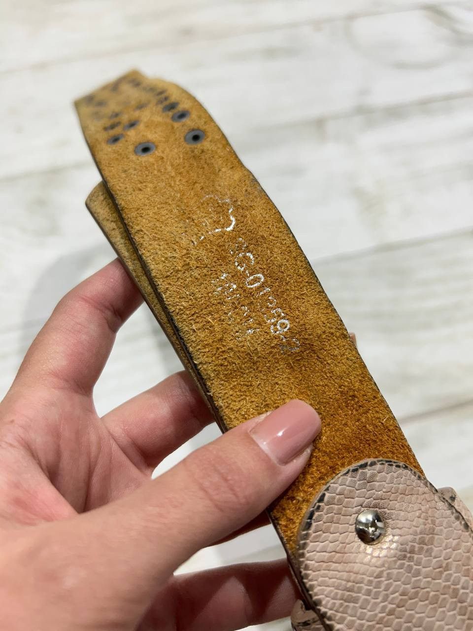 Vintage Vintage Belt Leather Punk Y2K BB Simons Style Metal Pink Size ONE SIZE - 5 Thumbnail