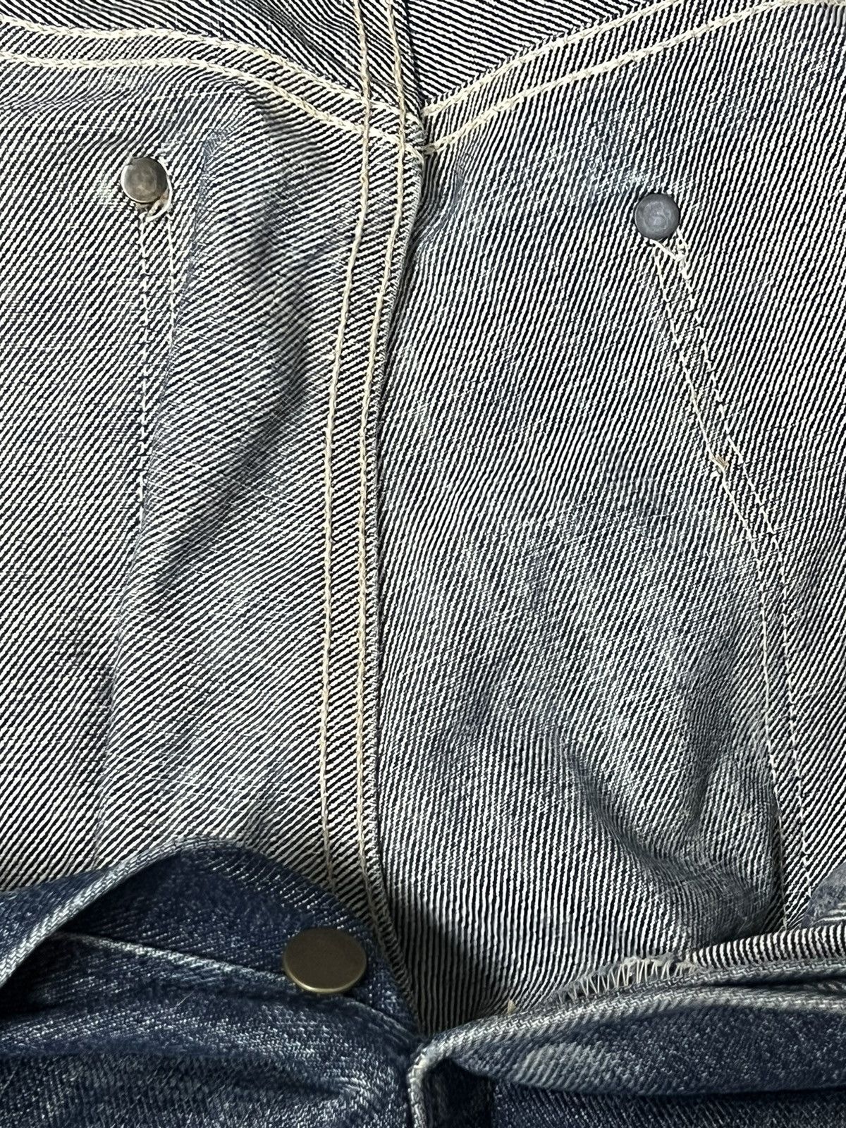 Vintage VINTAGE WRANGLER BLUE BELL SELVEDGE DENIM Size US 34 / EU 50 - 16 Thumbnail
