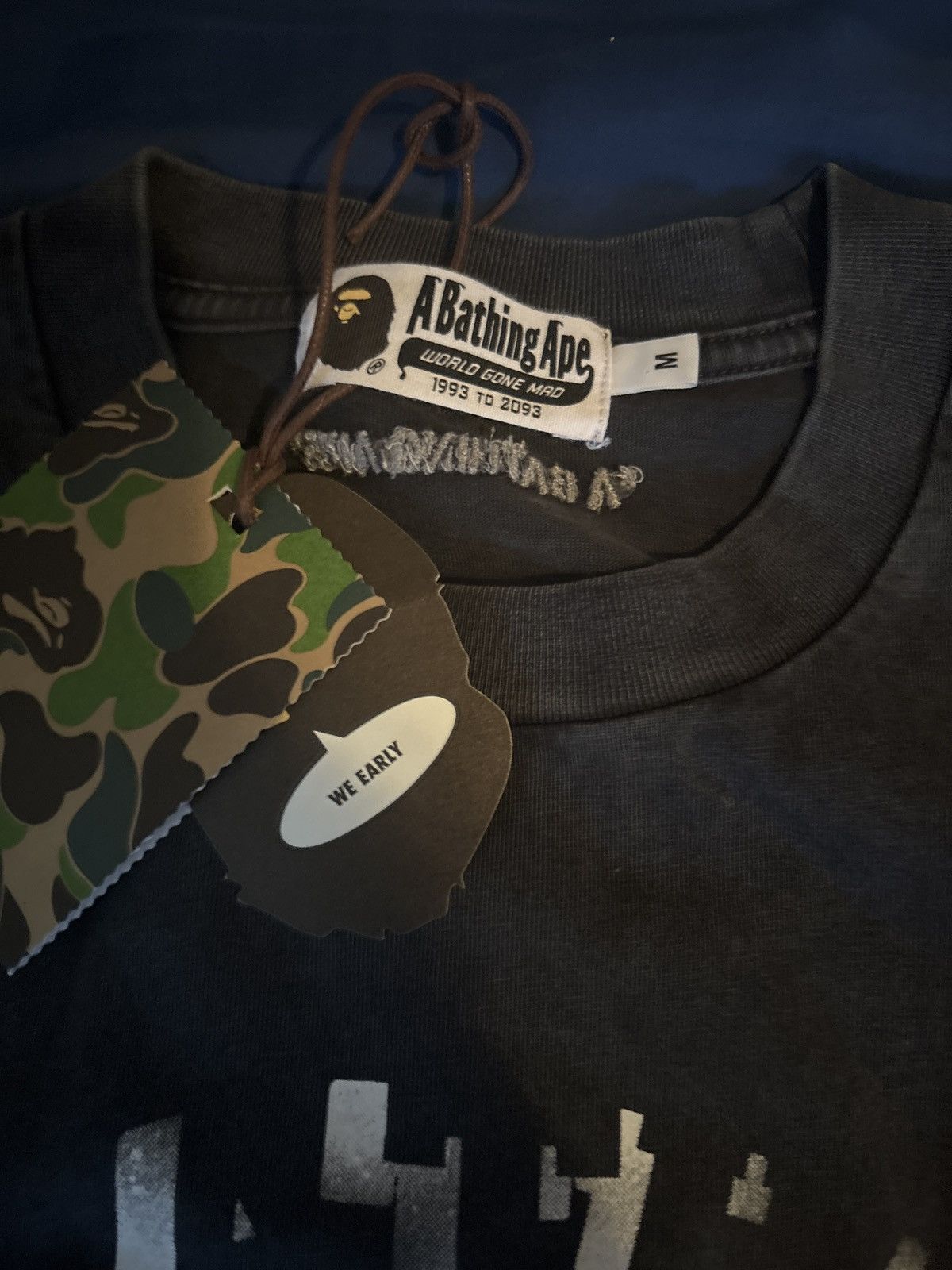 Bape DYE SPRAY PRINT COLLEGE relaxed fit tee men’s Size US M / EU 48-50 / 2 - 2 Thumbnail