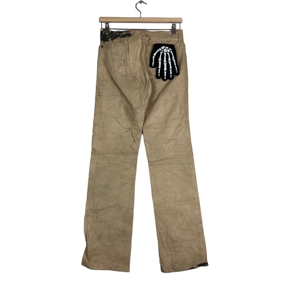 Genuine Leather 🔥Rare 5351 By Issey Miyake Genuine Leather Pants Racing Size US 28 / EU 44 - 7 Thumbnail