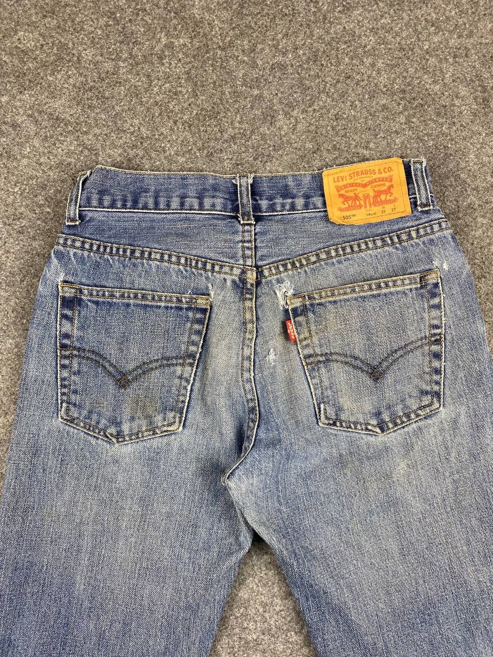 Levi's vintage levis 505 regular fit distressed denim Size US 28 / EU 44 - 3 Thumbnail