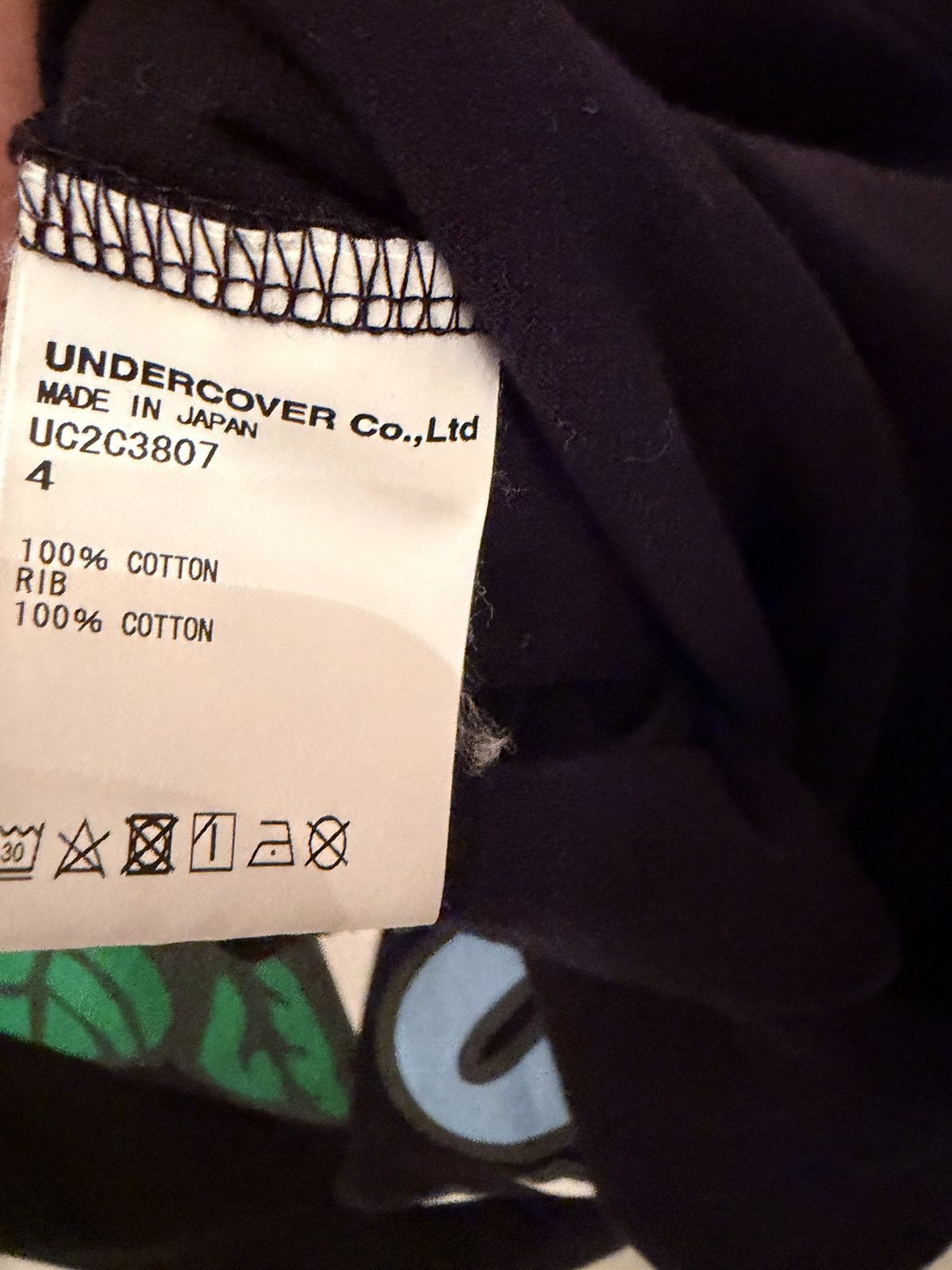 Undercover Undercover Rose T-Shirt Black Size 4 Size US L / EU 52-54 / 3 - 3 Thumbnail
