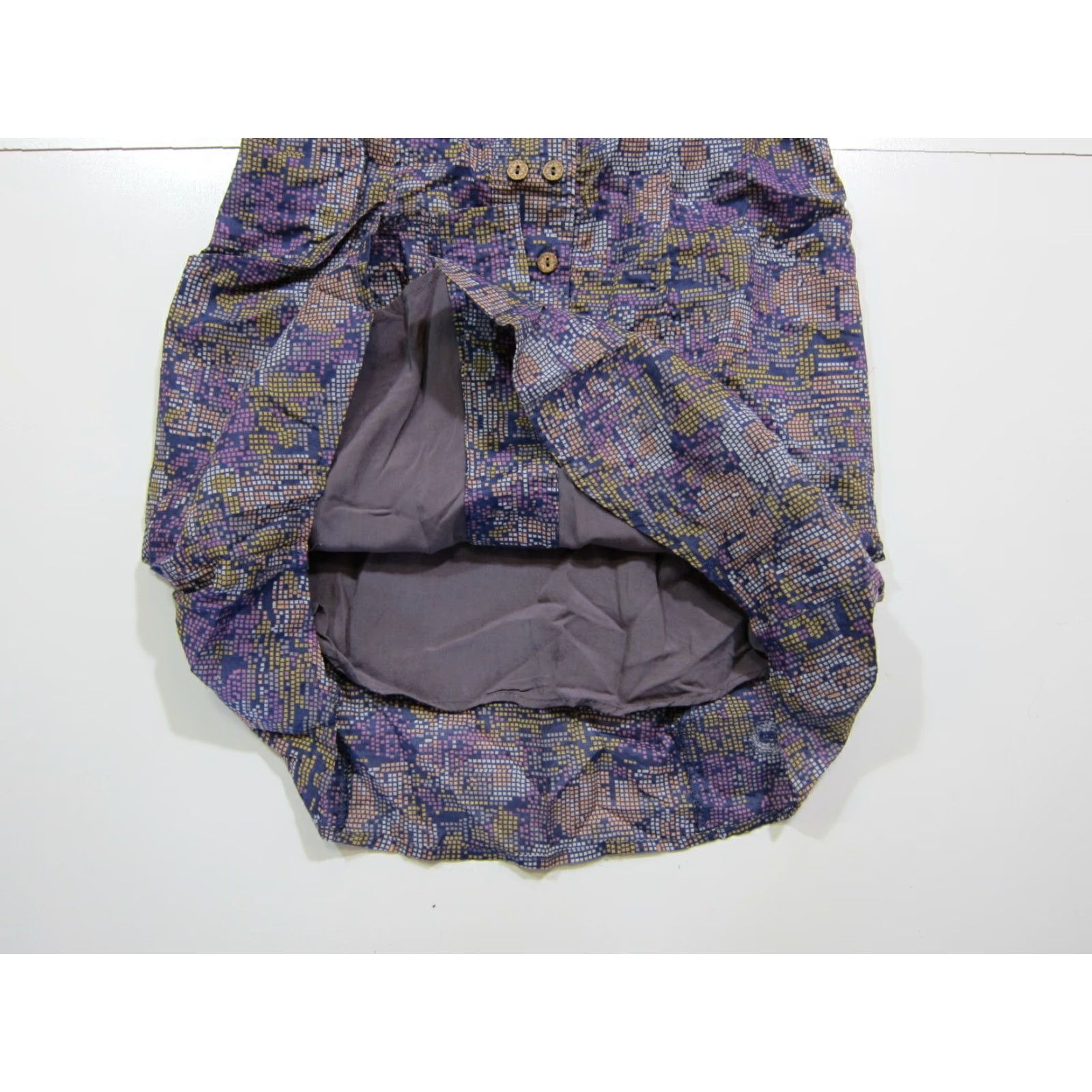 Vintage 3 Stones Est 1989 Cotton Purple Floral Tunic Tank Pocket Dress Women Medium Size M / US 6-8 / IT 42-44 - 6 Thumbnail
