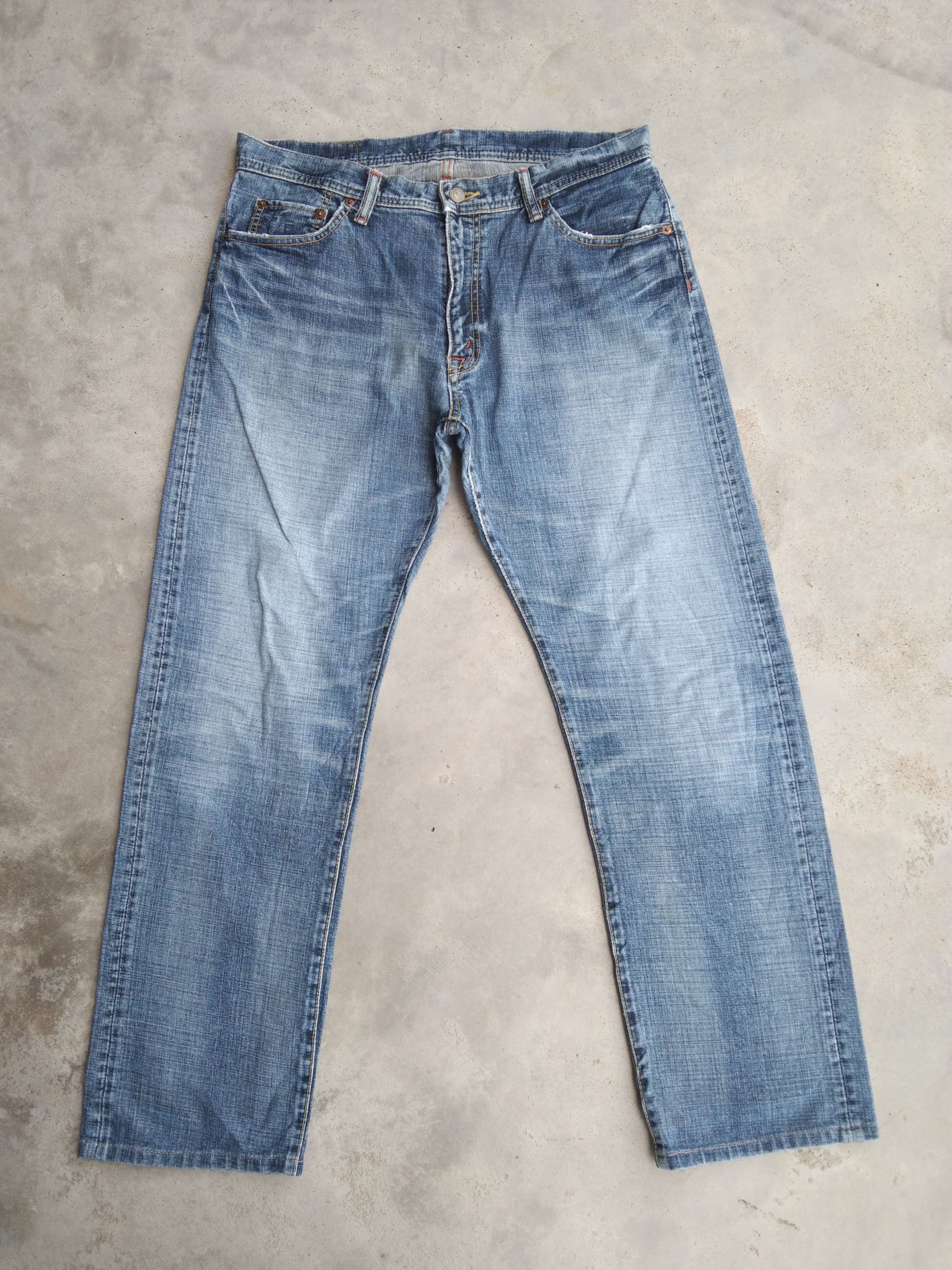 Vintage Limited Edition GLHEART Faded Blue Straight Jeans