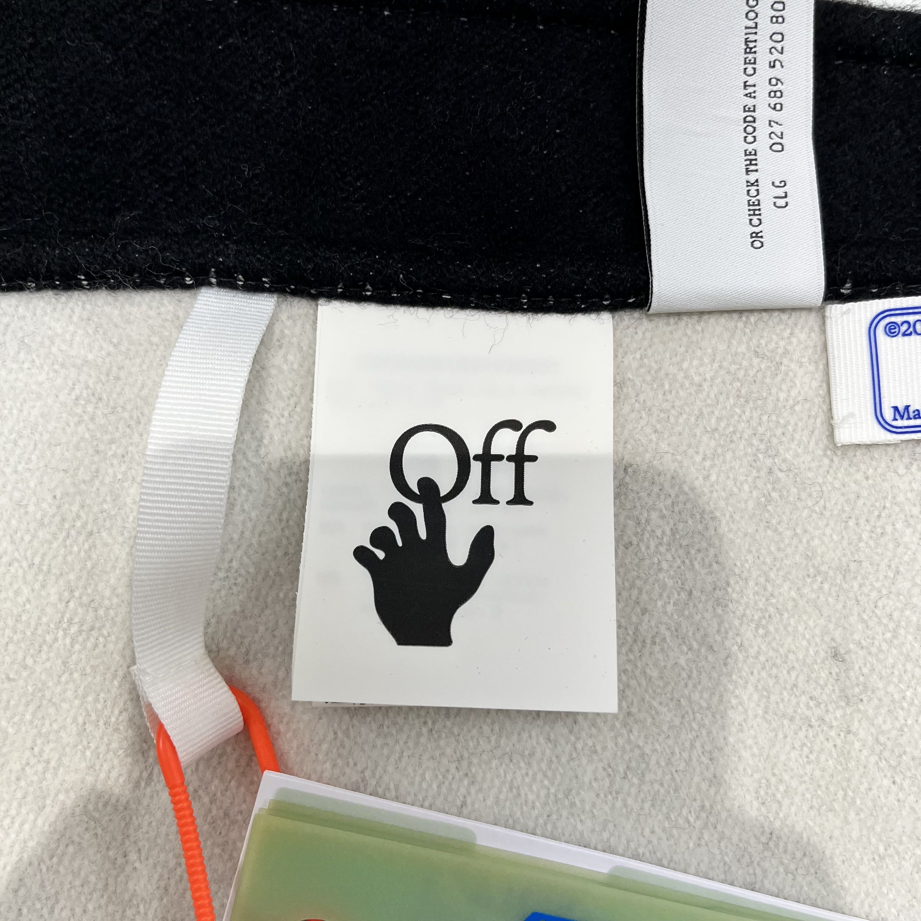 Off-White Off-White Logo Print Knitted Scarf Black Size ONE SIZE - 12 Thumbnail