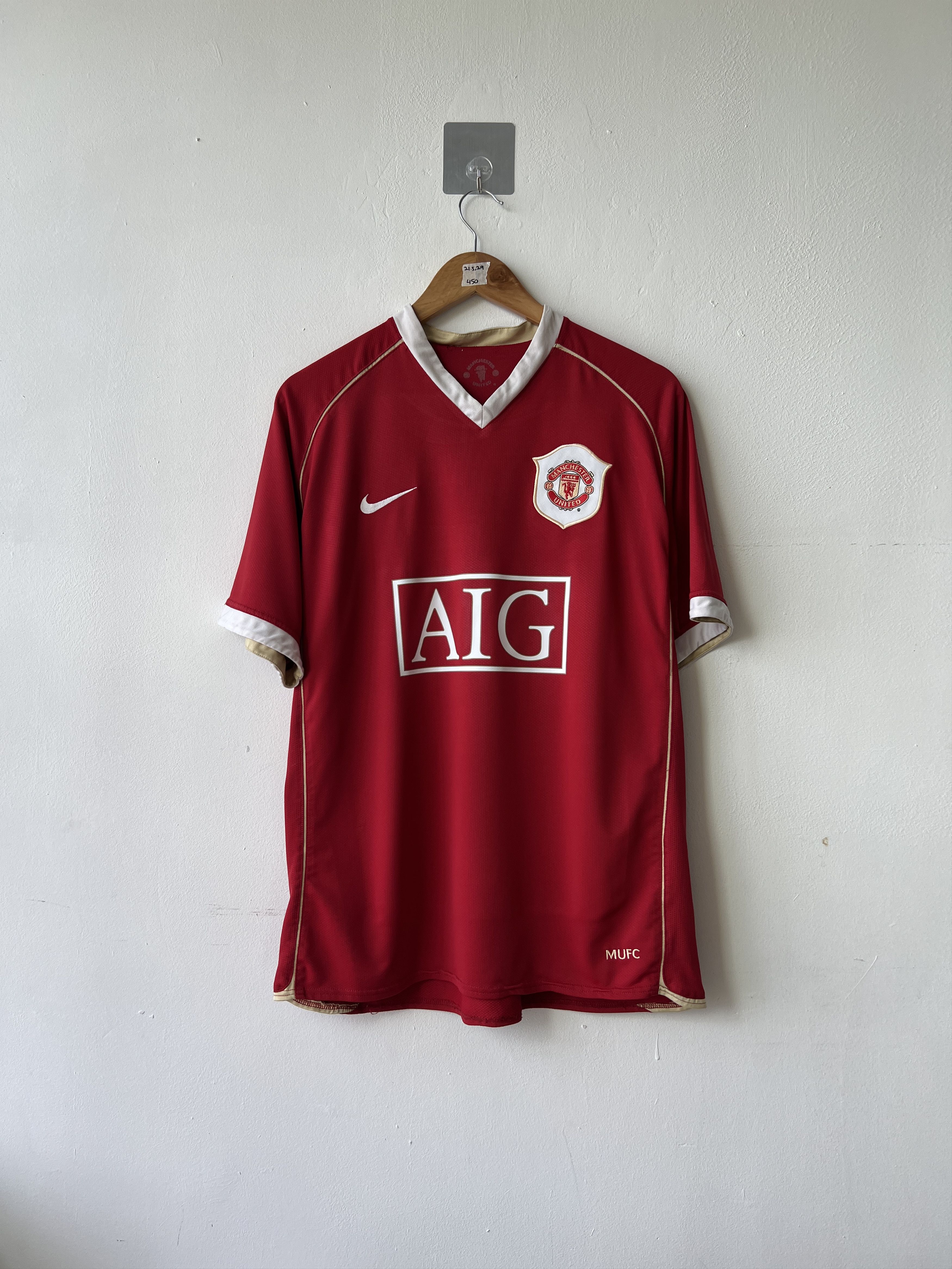 Nike (L) Manchester United 2006-07 Home Shirt Ferdinand #5 Kit Size US L / EU 52-54 / 3 - 2 Thumbnail